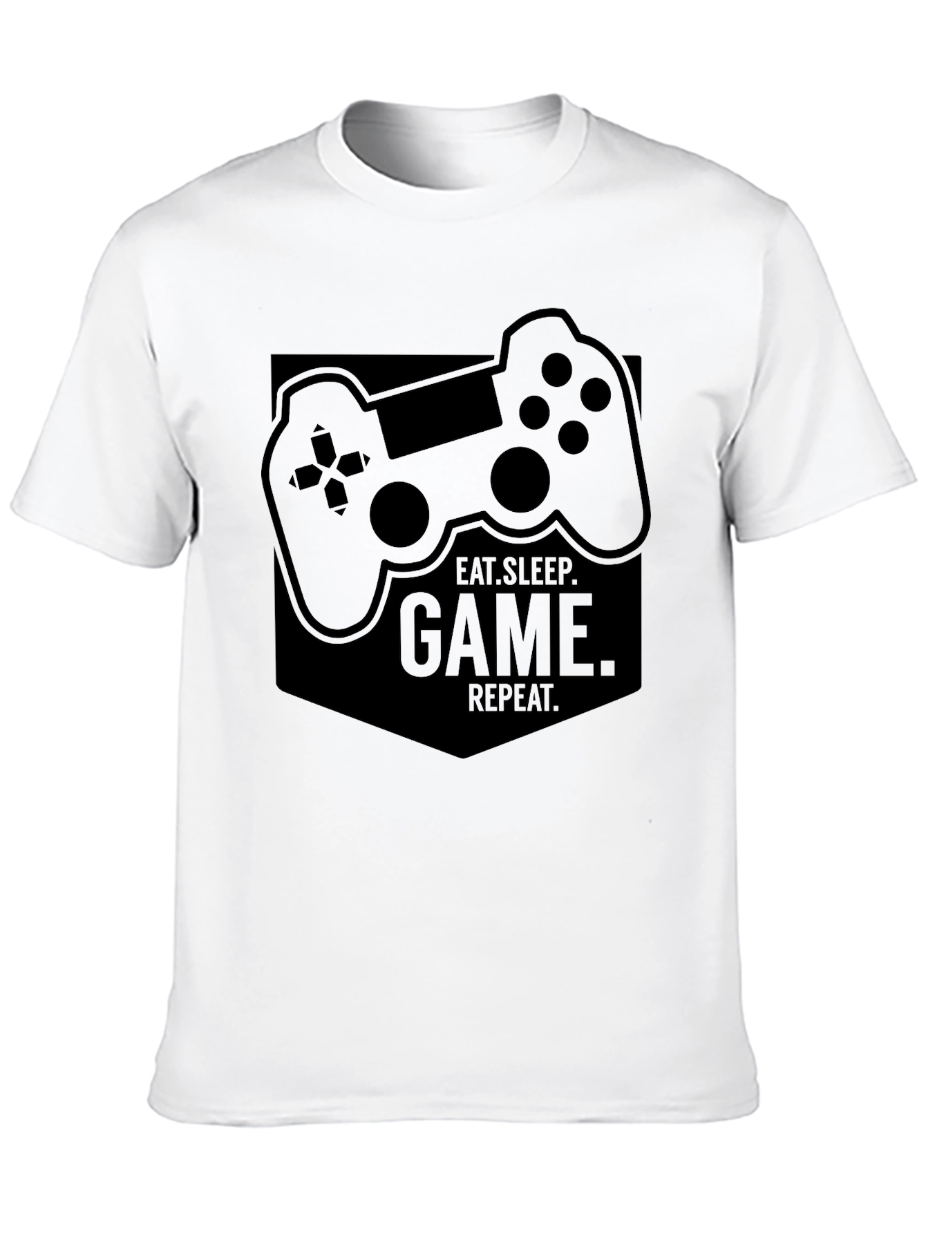 Eat Sleep Game Repeat Graphic Tee - Gamer T-Shirt