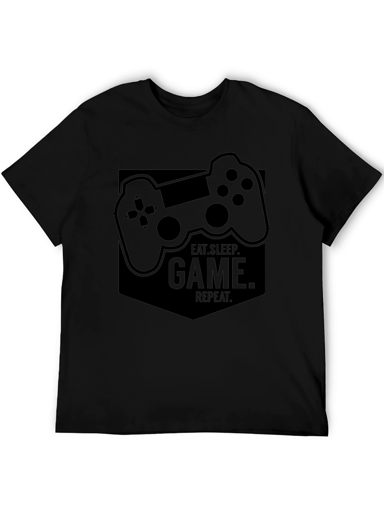 Eat Sleep Game Repeat Graphic Tee - Gamer T-Shirt