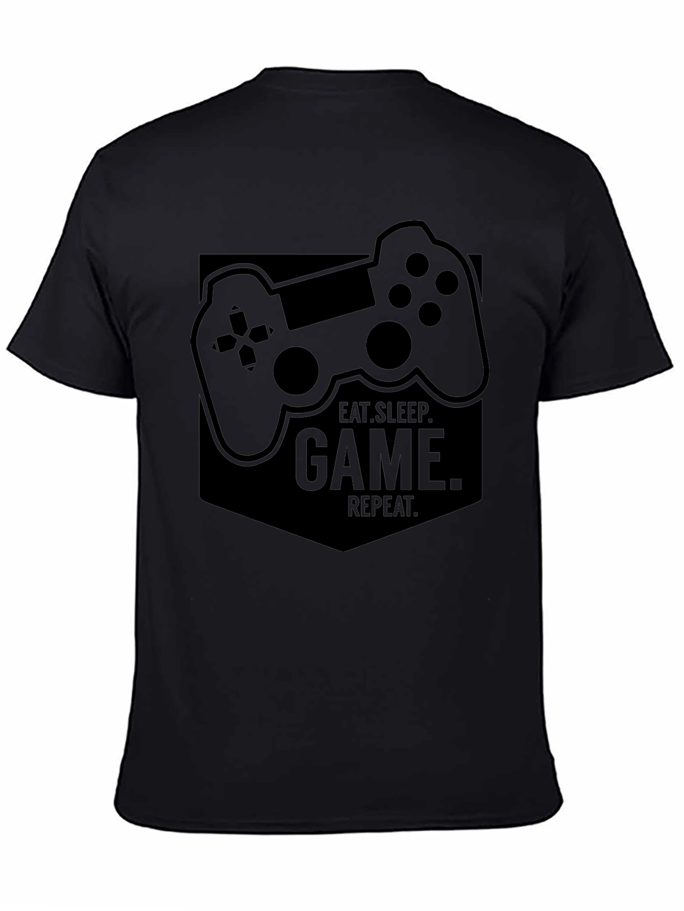 Eat Sleep Game Repeat Graphic Tee - Gamer T-Shirt
