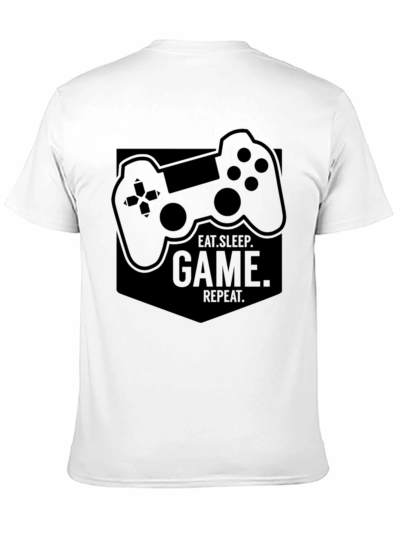 Eat Sleep Game Repeat Graphic Tee - Gamer T-Shirt