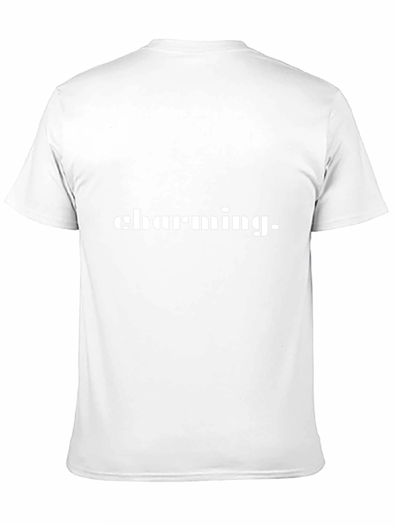 Charming Mens Black Graphic T-Shirt