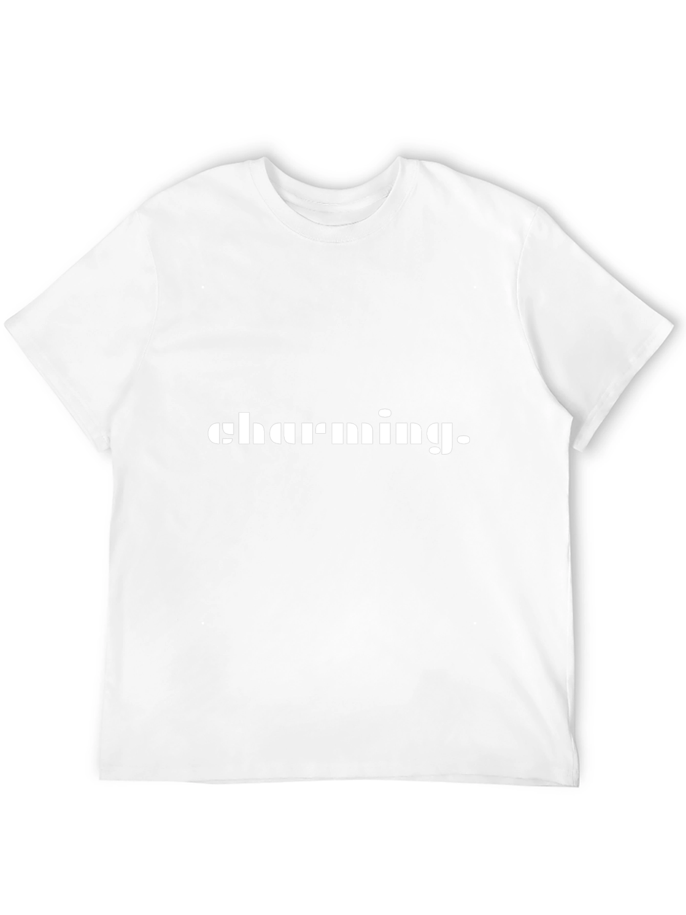 Charming Mens Black Graphic T-Shirt