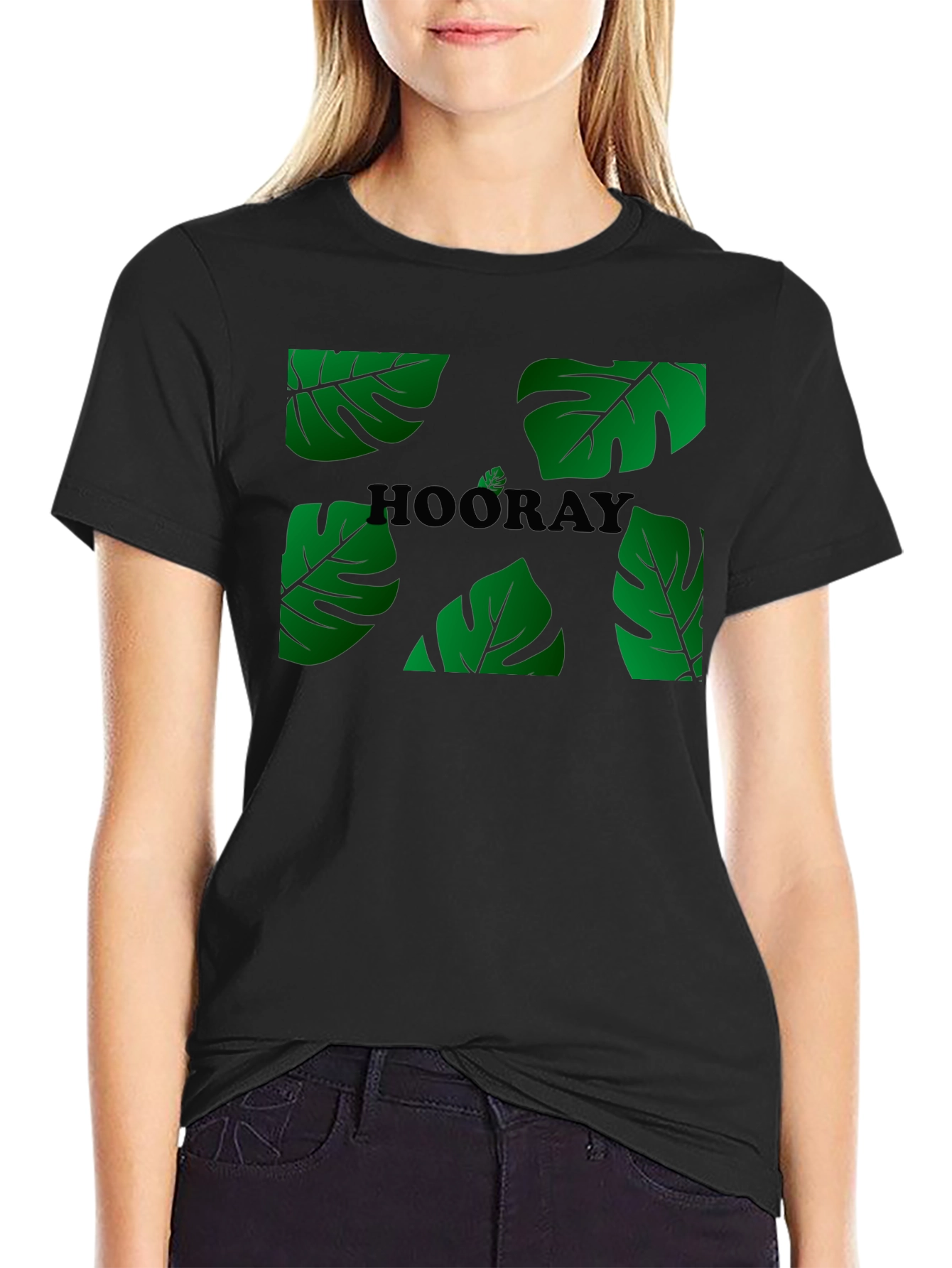 Tropical Hooray Black T-Shirt
