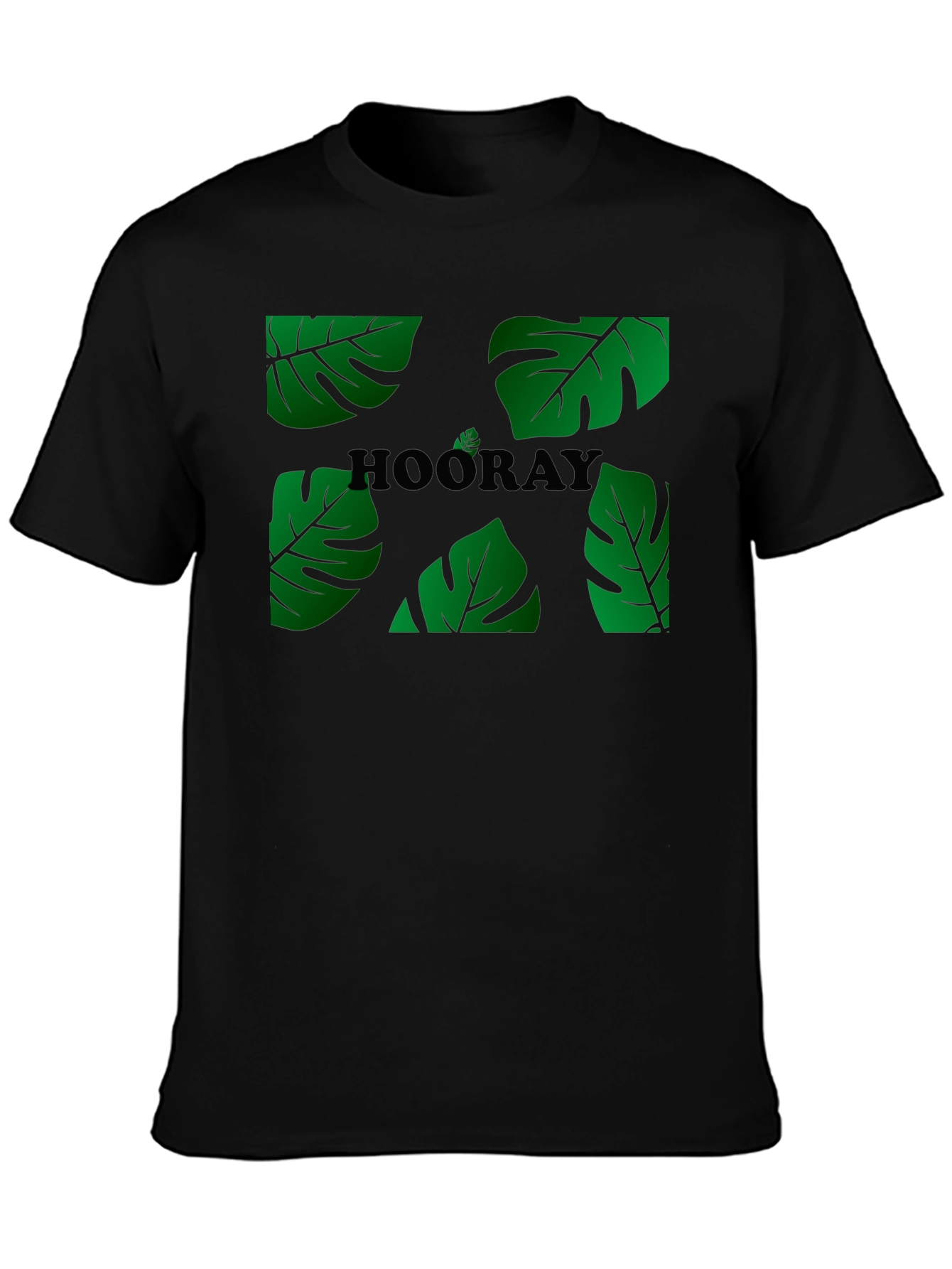 Tropical Hooray Black T-Shirt