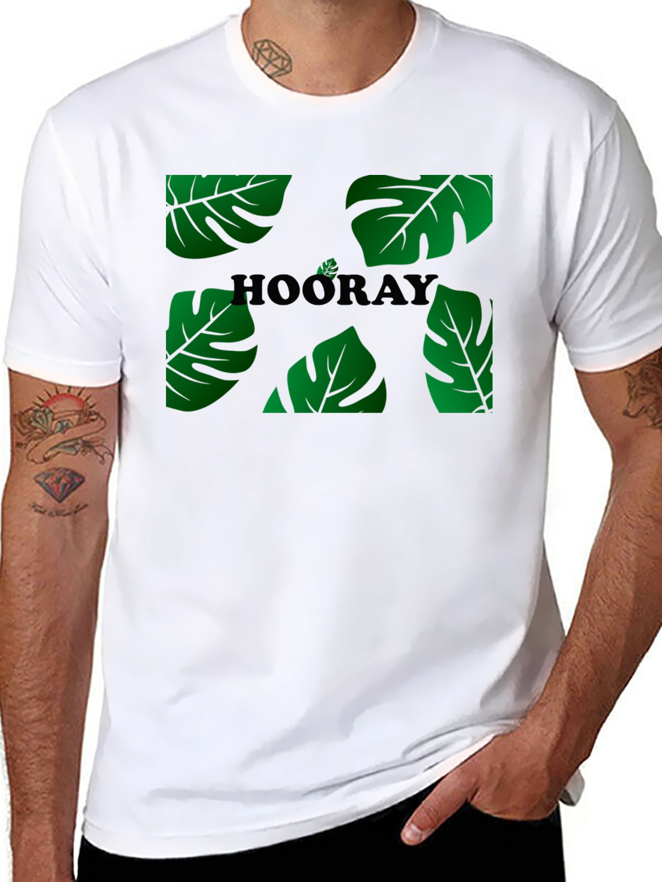 Tropical Hooray Black T-Shirt