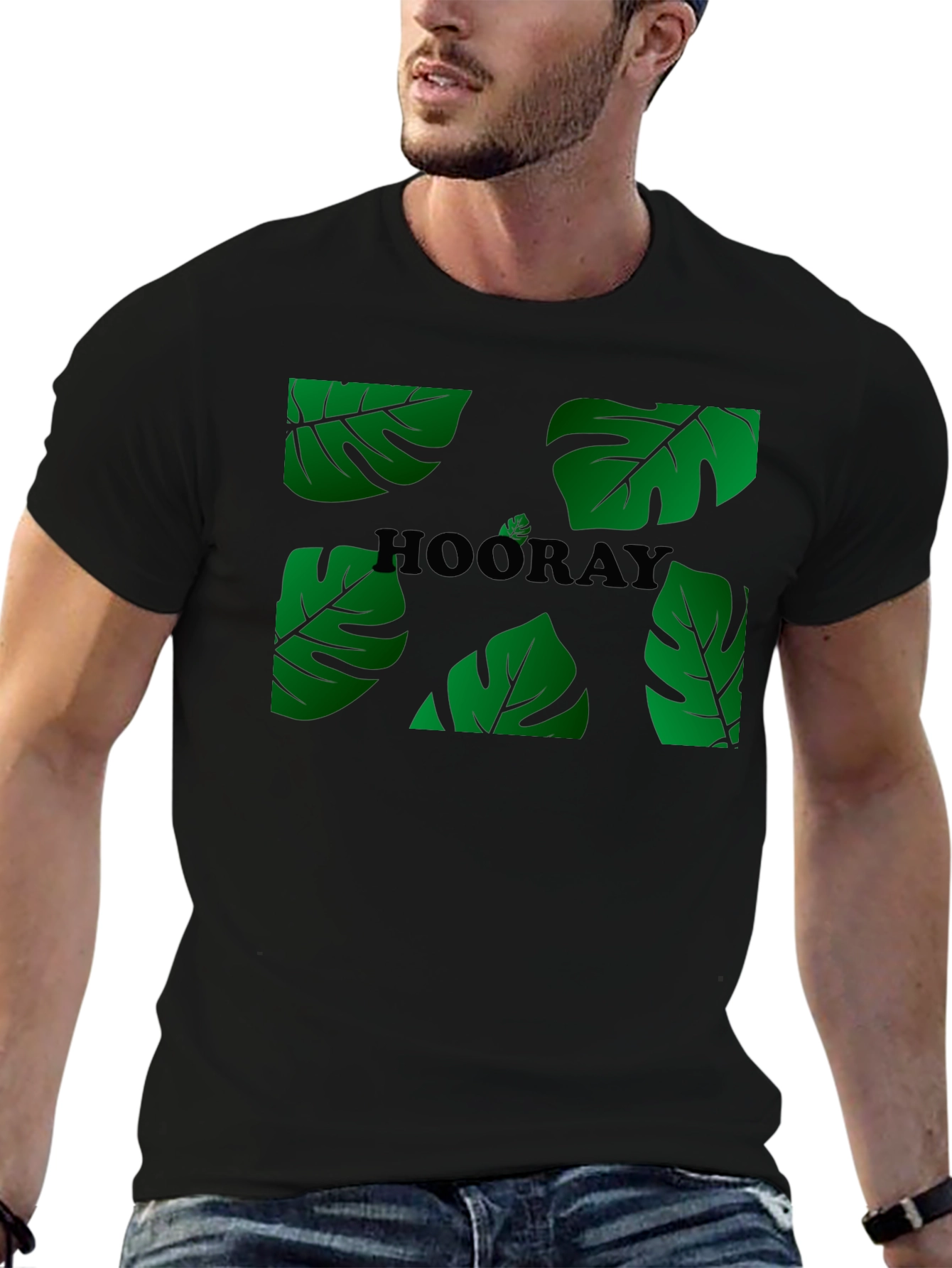 Tropical Hooray Black T-Shirt