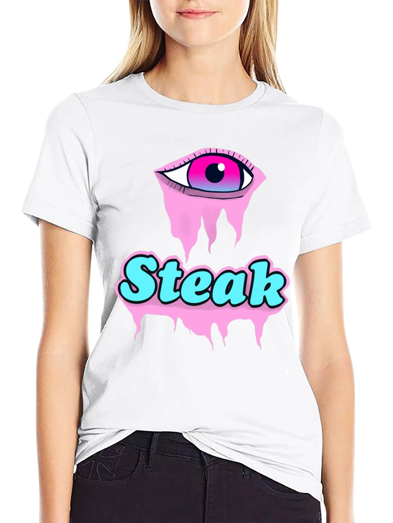 Steak Eye Graphic Tee - Funky Streetwear