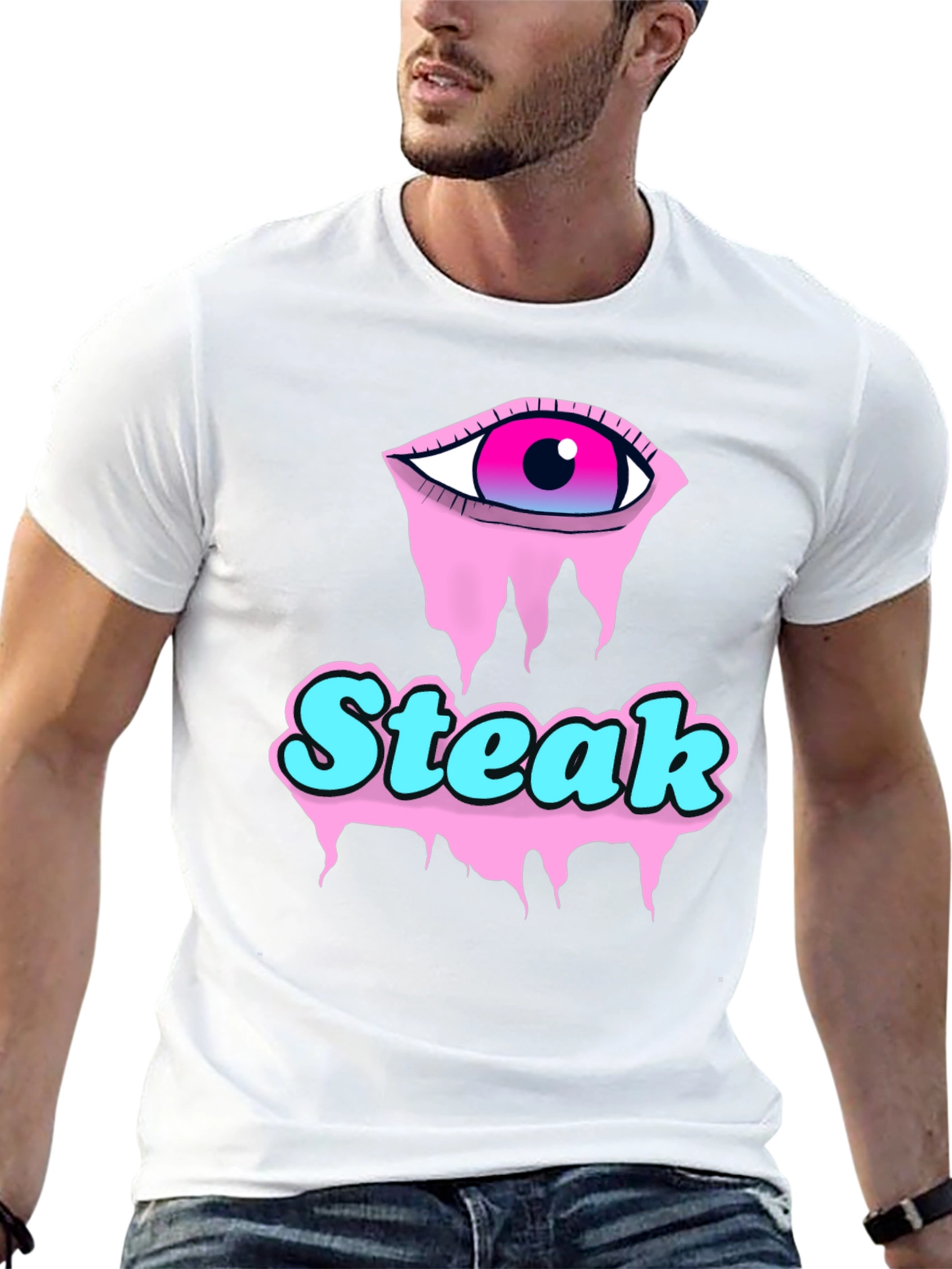 Steak Eye Graphic Tee - Funky Streetwear