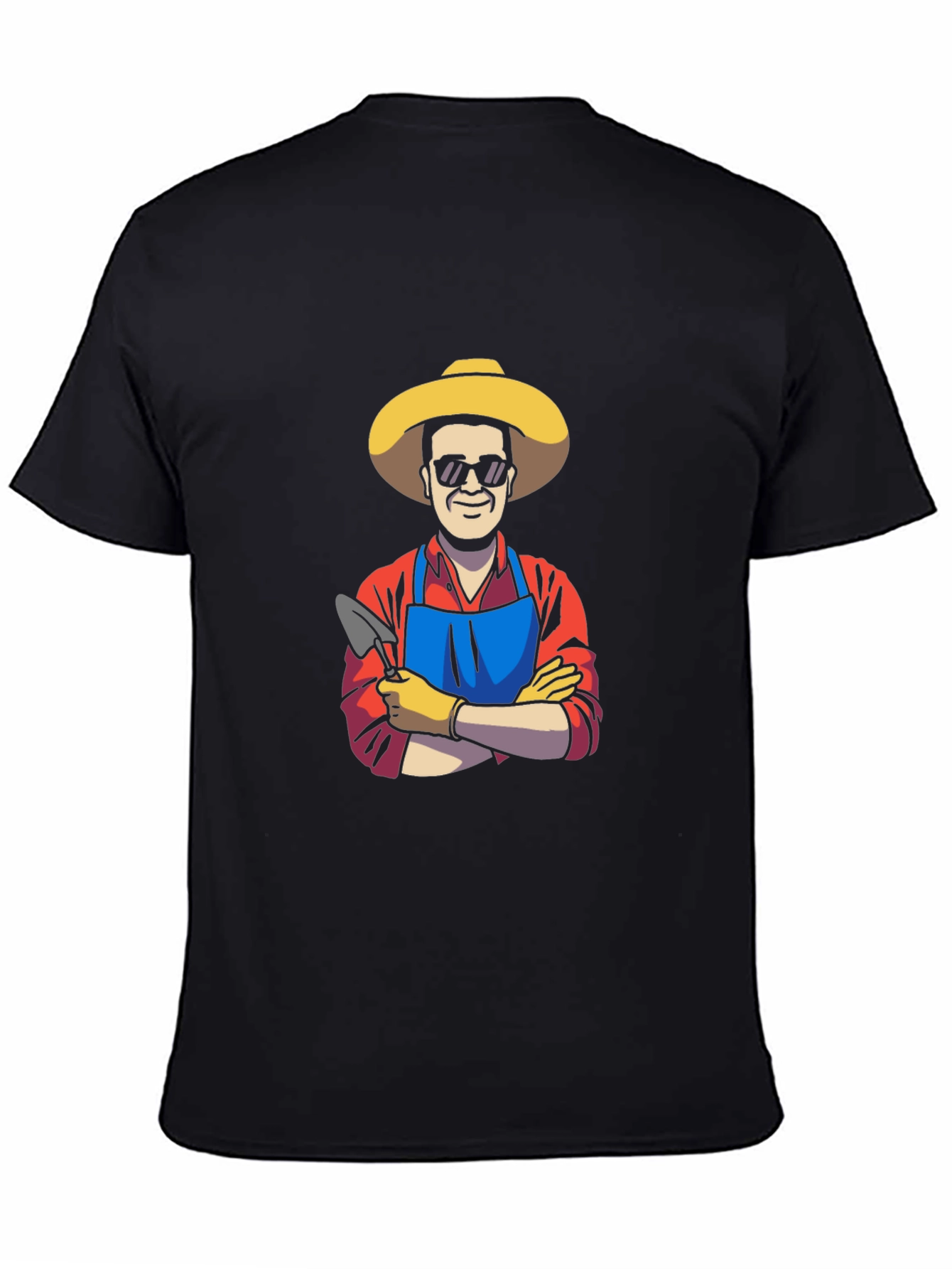 Gardener Graphic Tee - Black Cotton T-Shirt