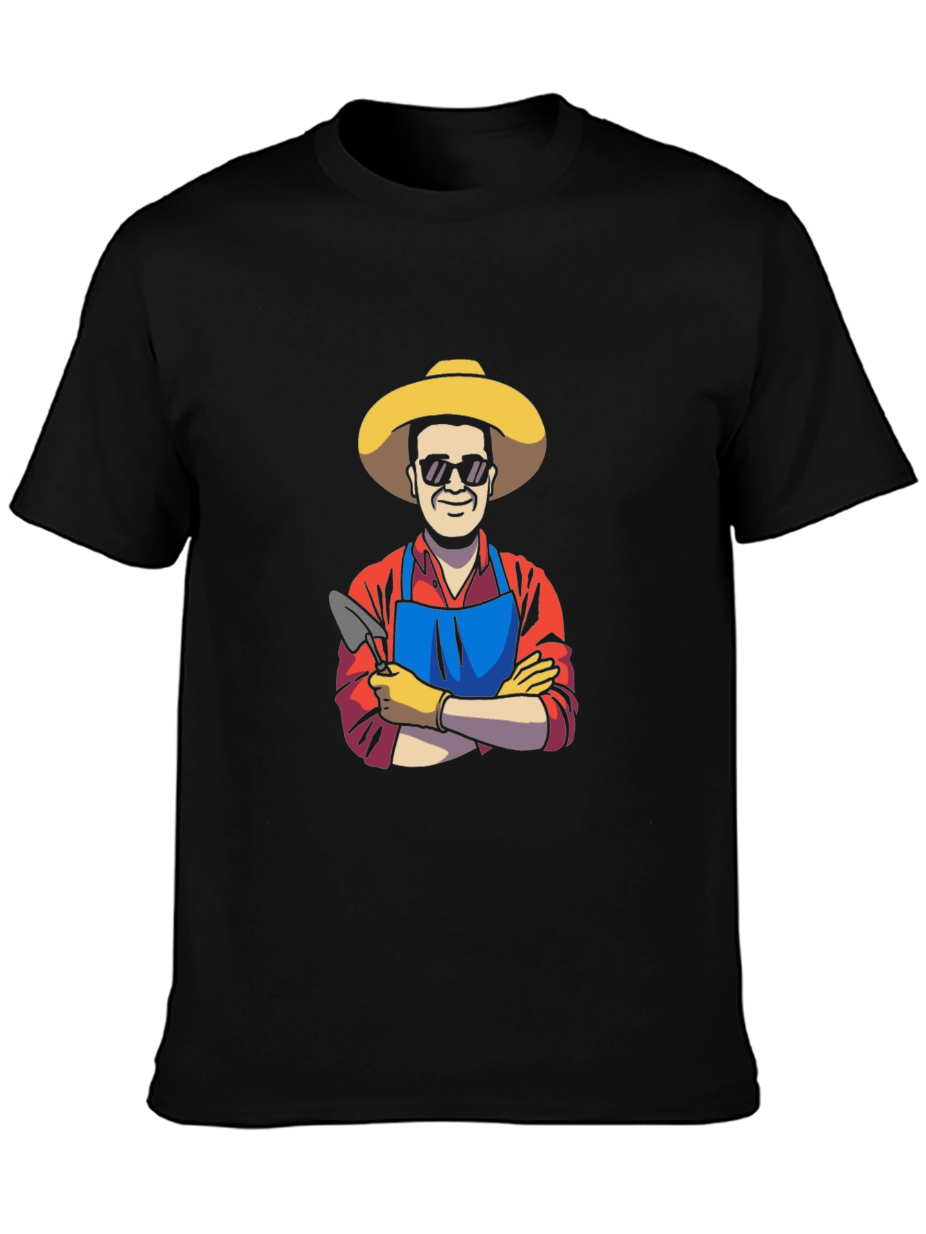 Gardener Graphic Tee - Black Cotton T-Shirt