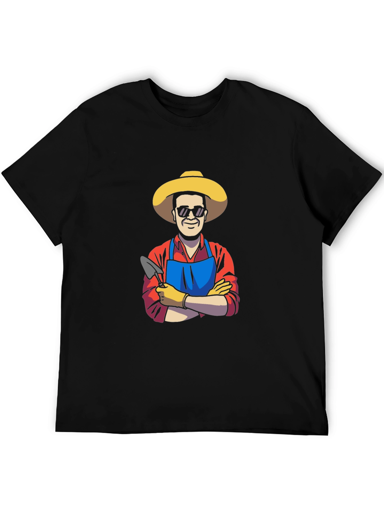 Gardener Graphic Tee - Black Cotton T-Shirt