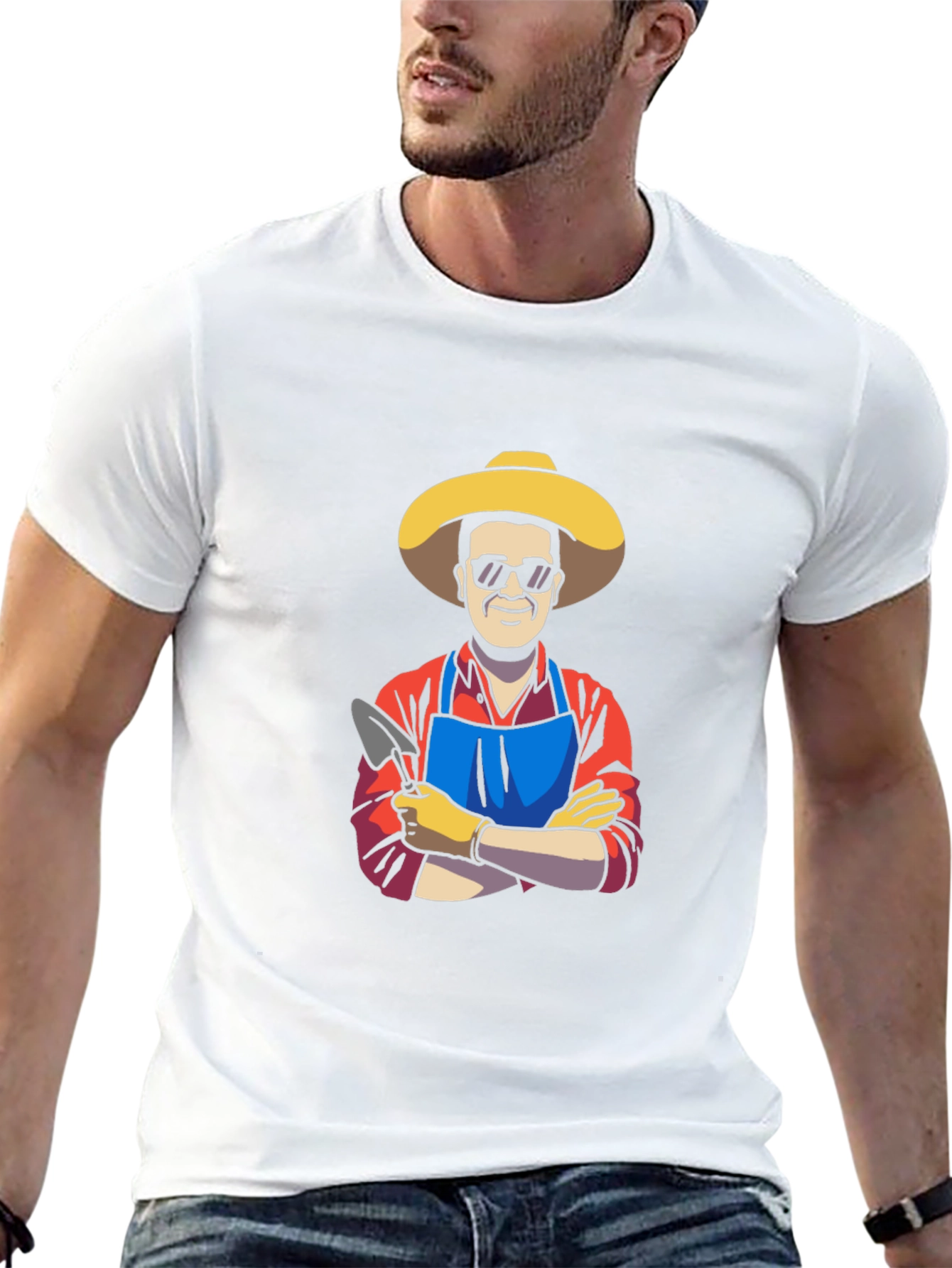 Gardener Graphic Tee - Black Cotton T-Shirt