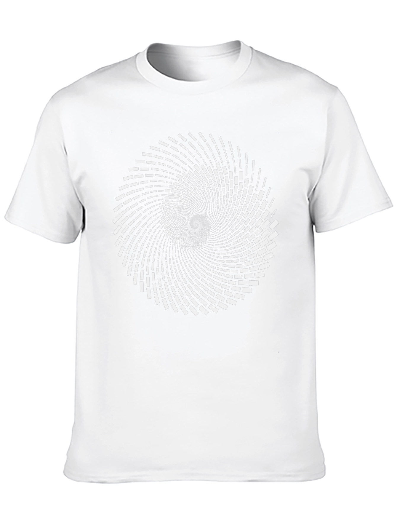 Hypnotic Spiral Graphic Tee - Black Cotton Comfort