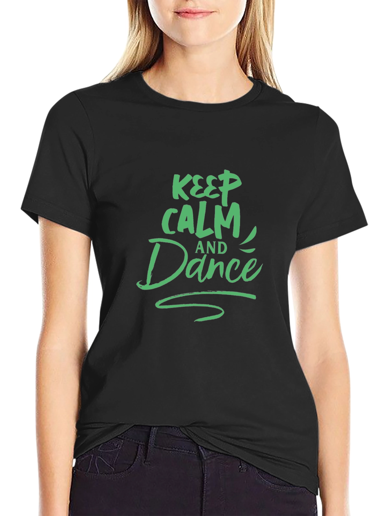 Keep Calm and Dance Black T-Shirt
