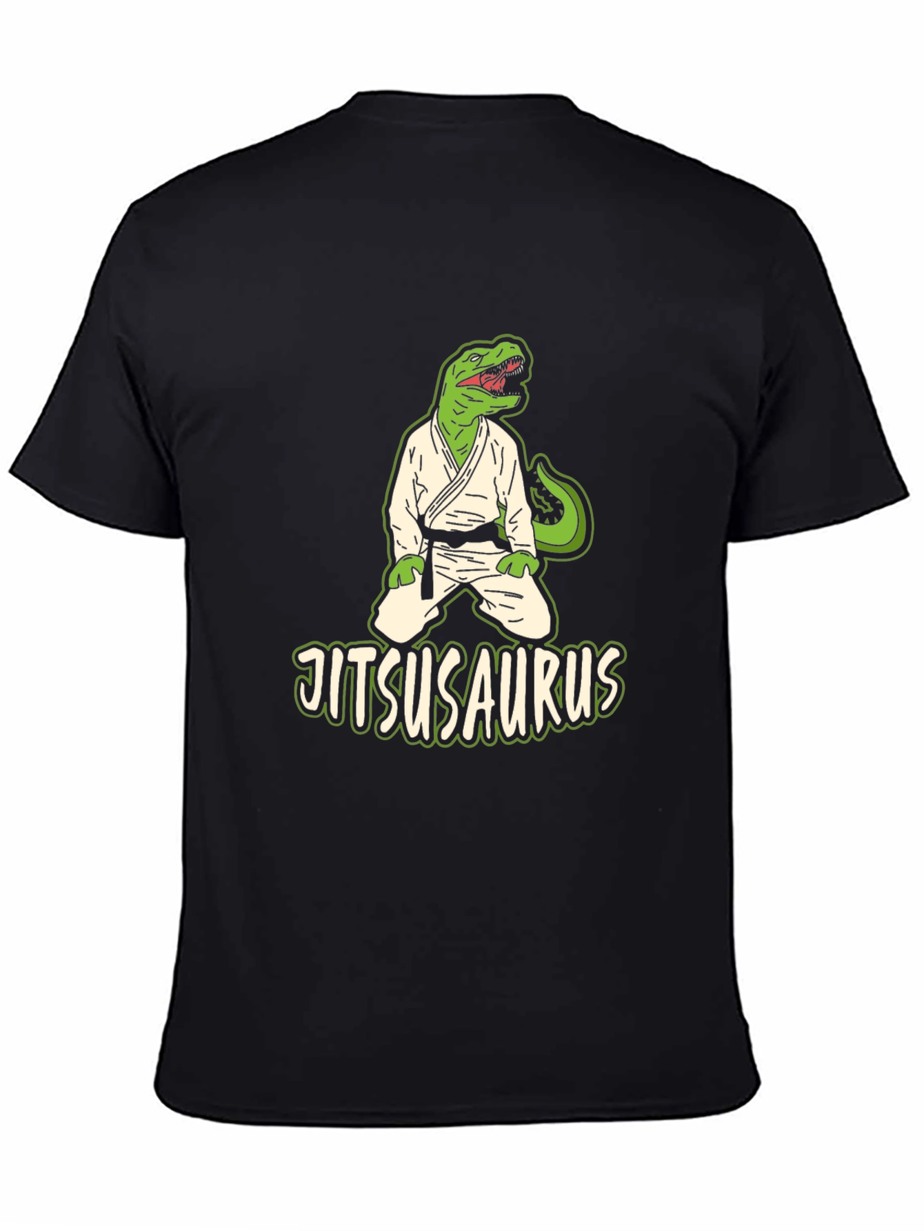 Jitsusaurus Black T-Shirt - Martial Arts Dino Tee