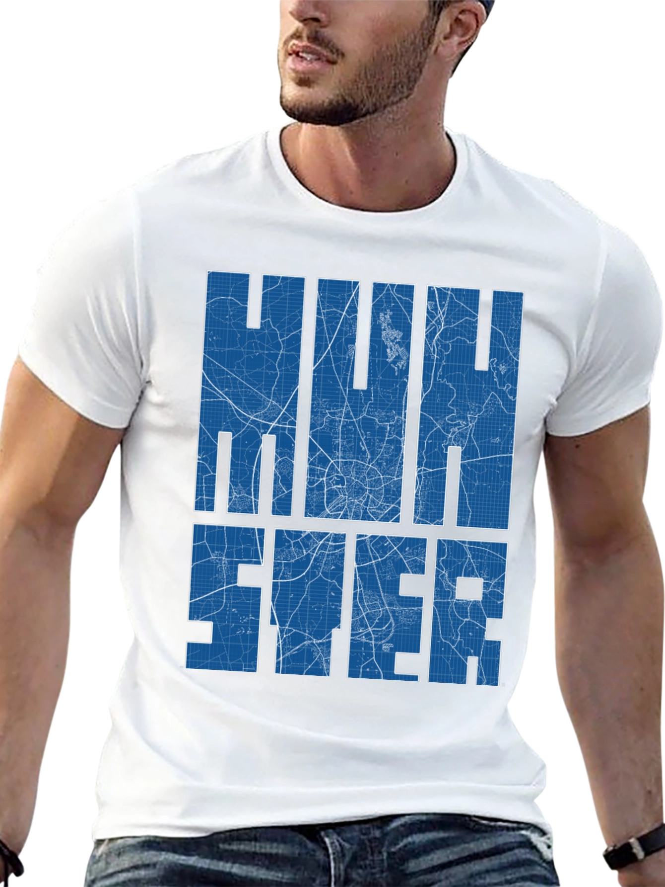 Hustler Blueprint Graphic Tee
