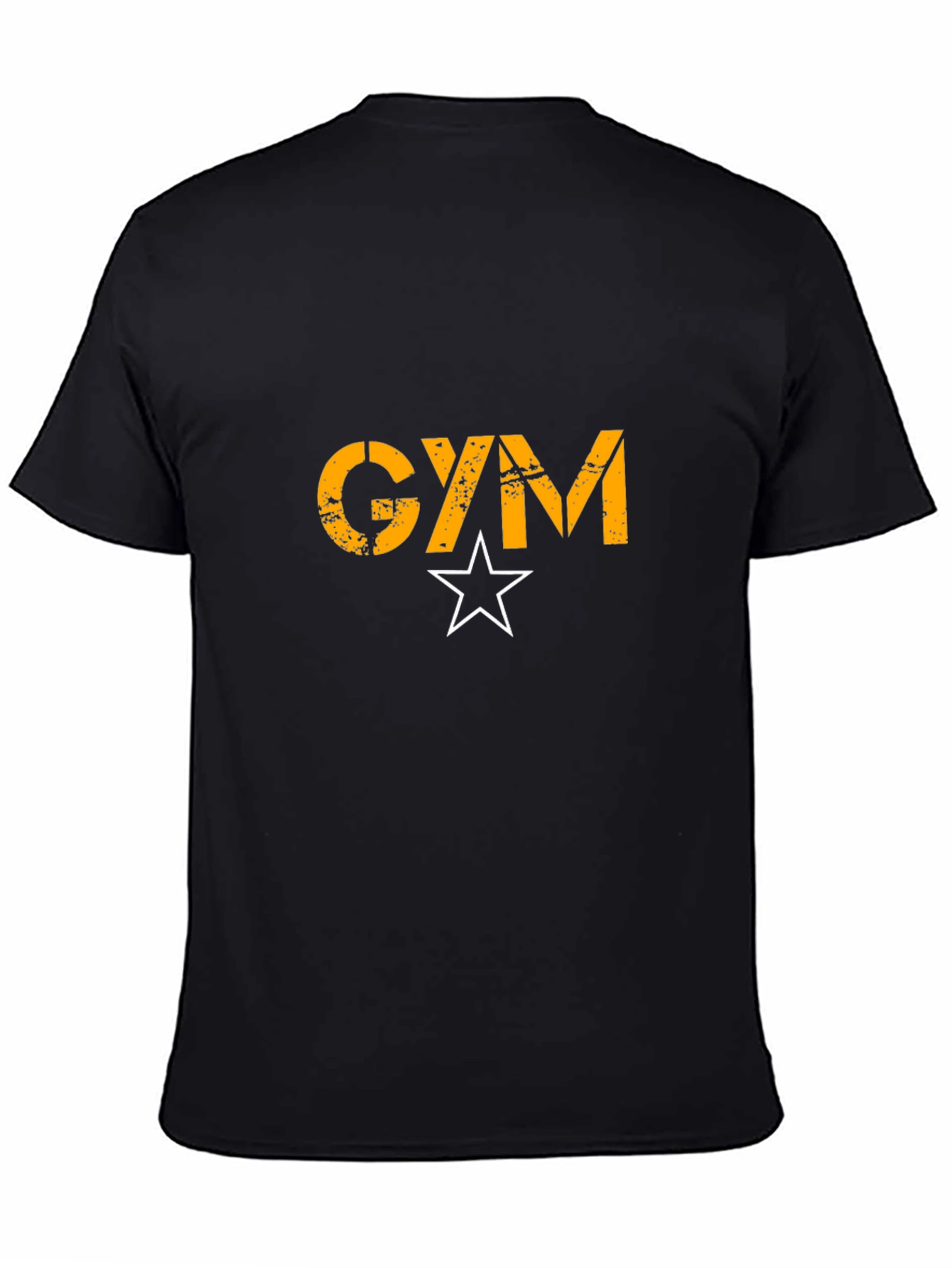 GYM Star Graphic Black T-Shirt