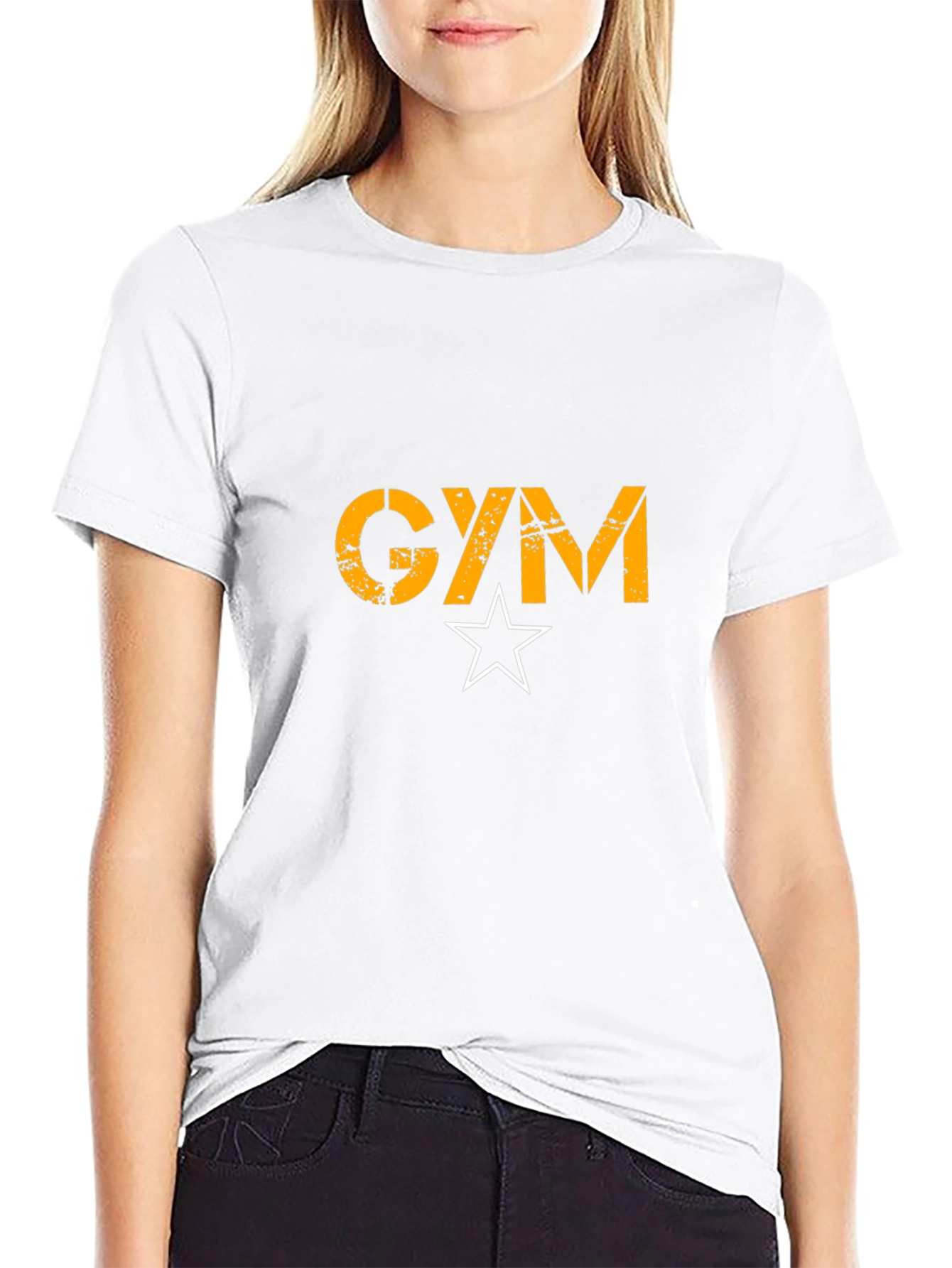 GYM Star Graphic Black T-Shirt