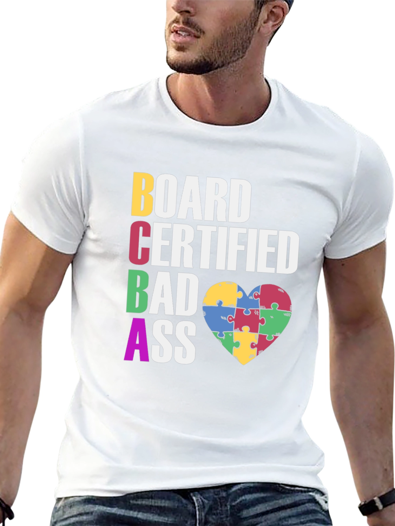Board Certified Badass Autism Awareness T-Shirt