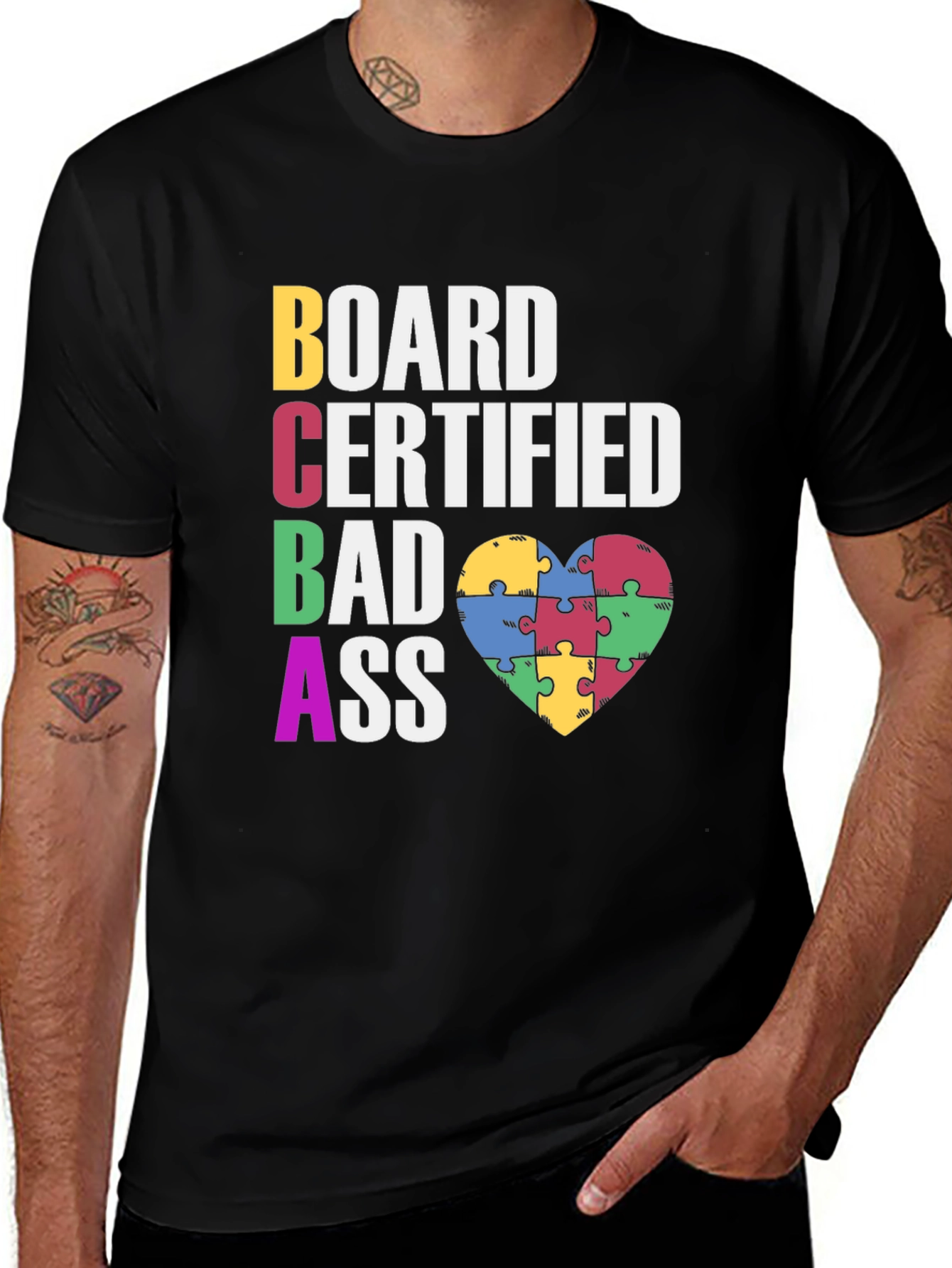Board Certified Badass Autism Awareness T-Shirt