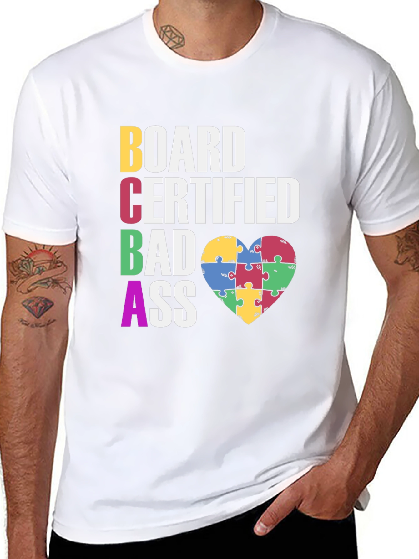 Board Certified Badass Autism Awareness T-Shirt