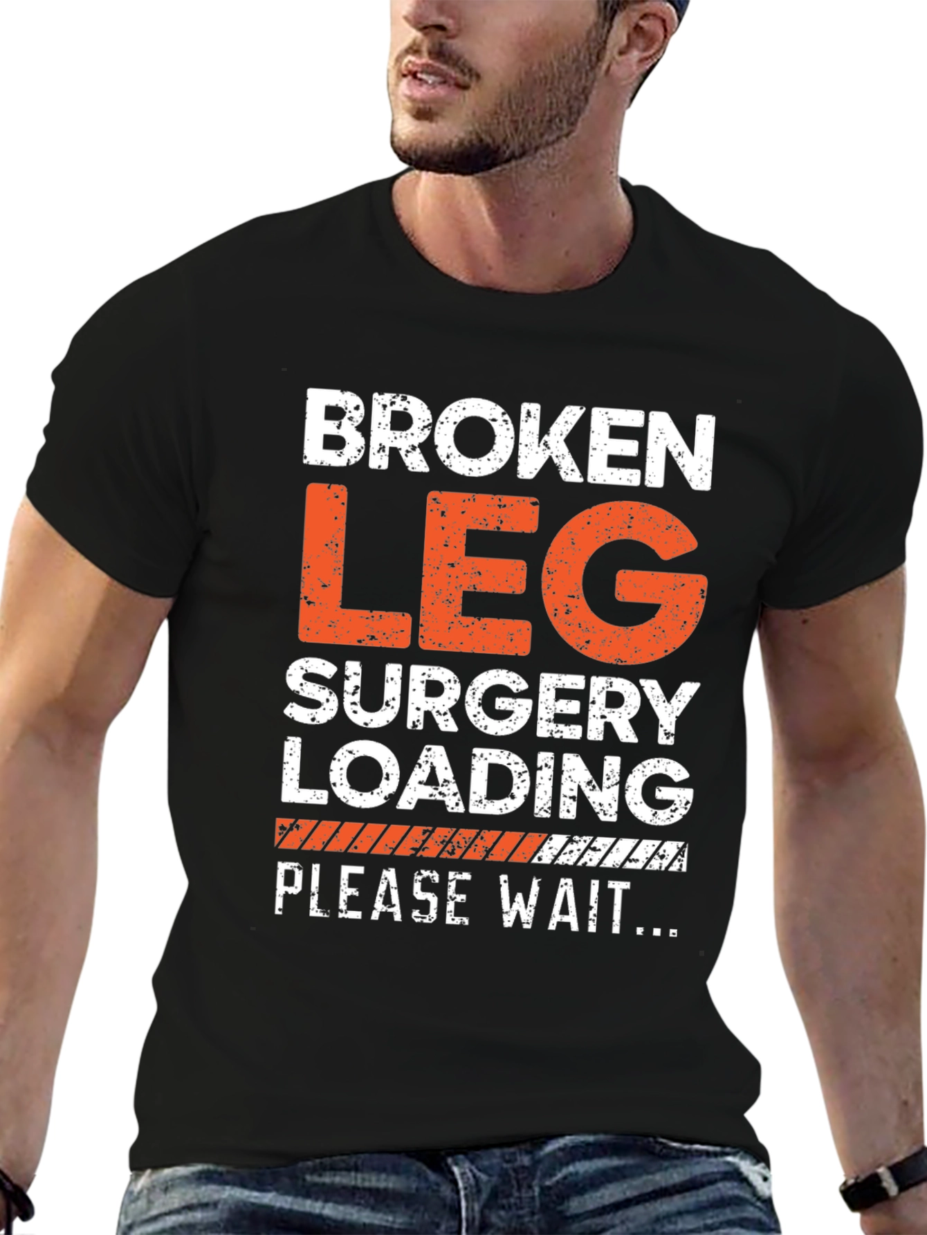 Broken Leg Surgery Loading T-Shirt