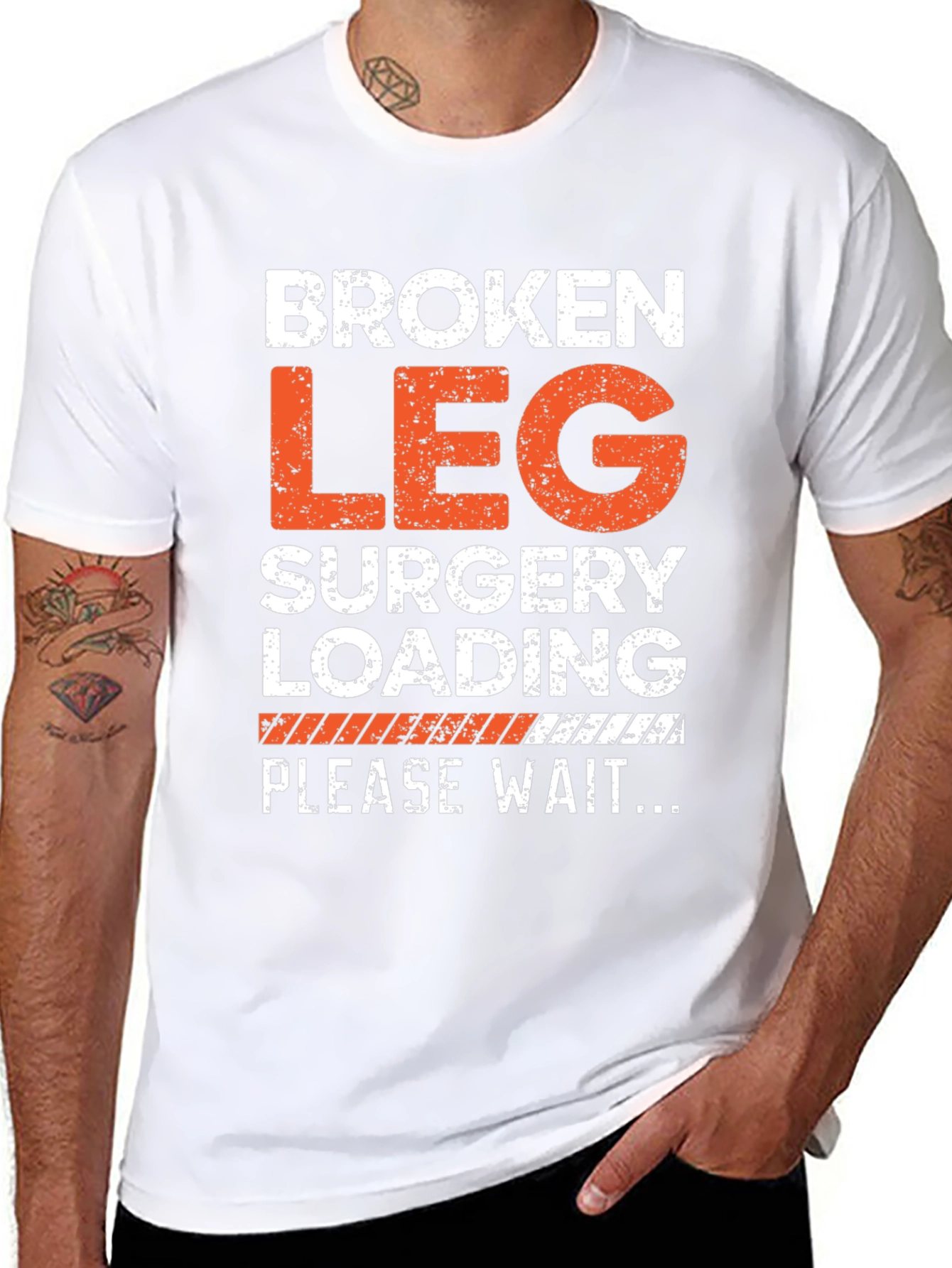 Broken Leg Surgery Loading T-Shirt