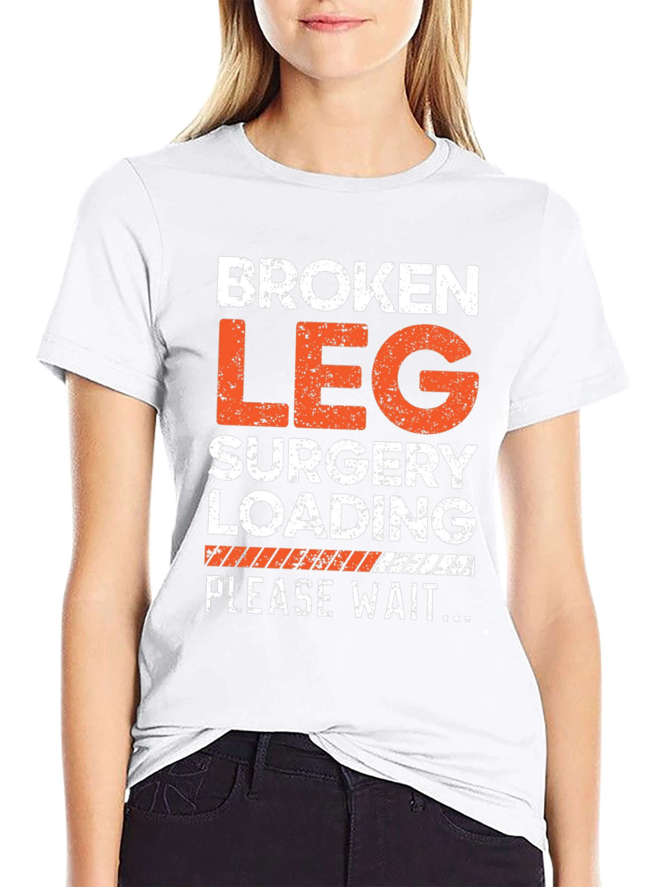 Broken Leg Surgery Loading T-Shirt
