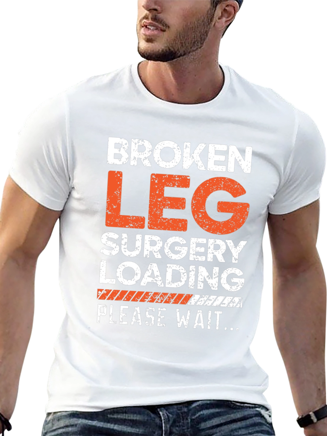 Broken Leg Surgery Loading T-Shirt