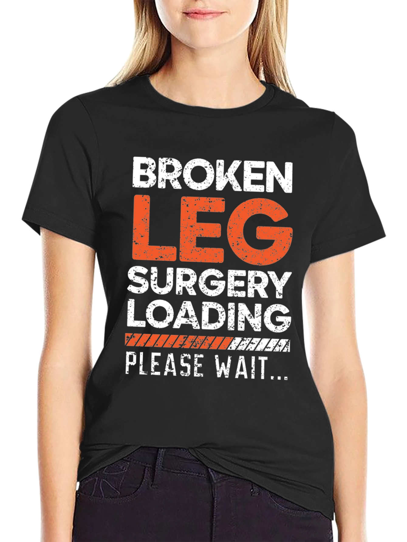 Broken Leg Surgery Loading T-Shirt