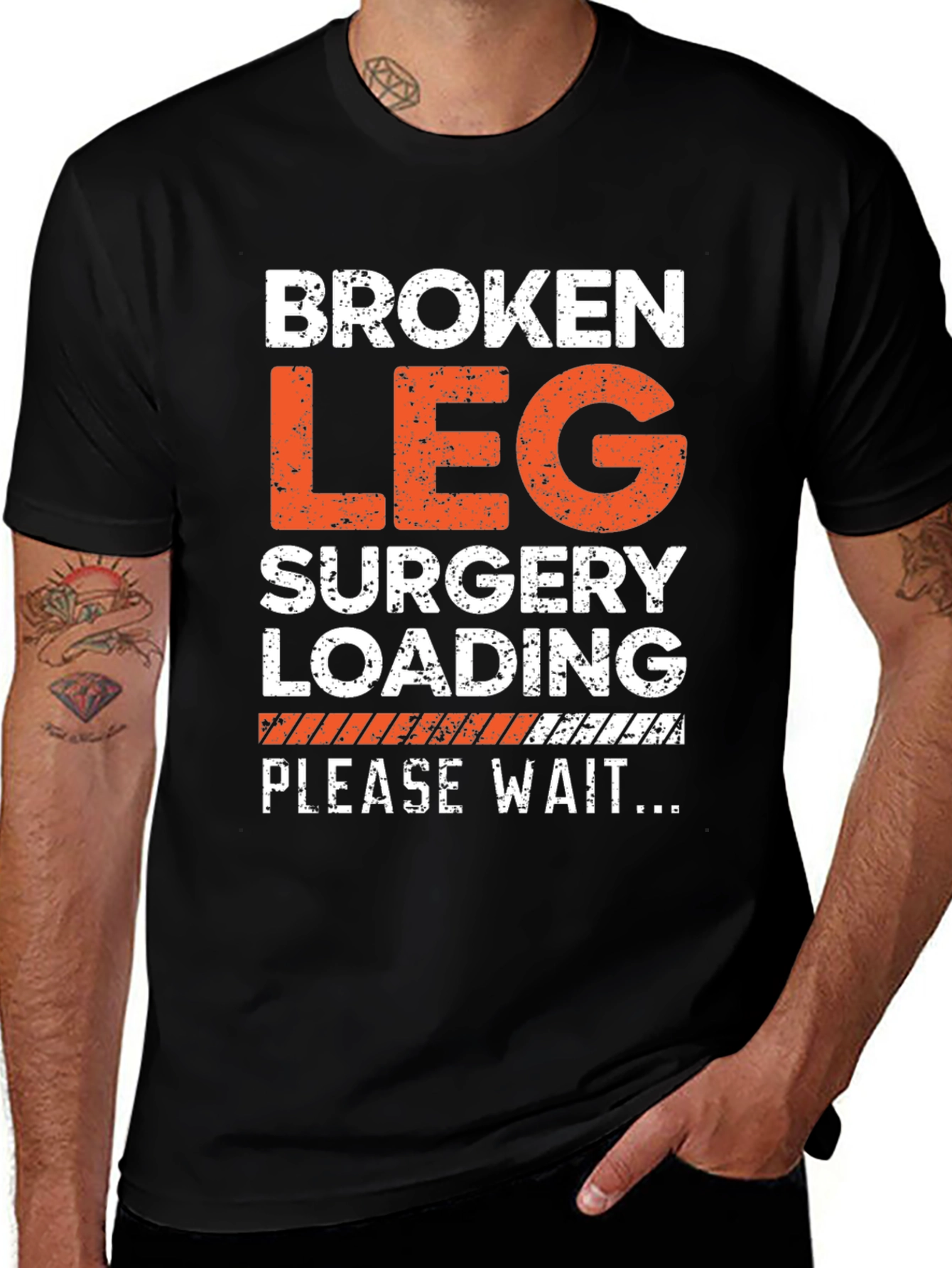 Broken Leg Surgery Loading T-Shirt
