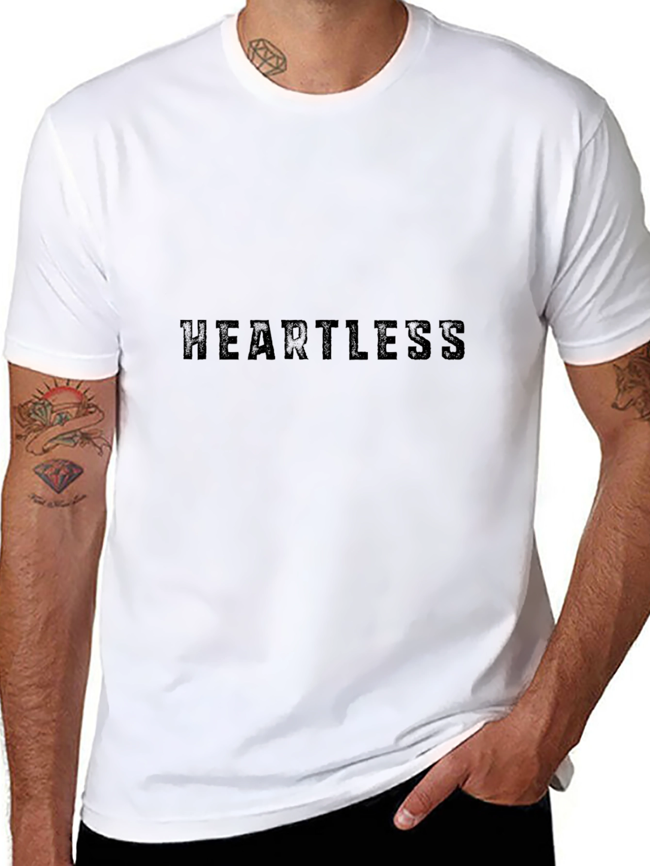 Heartless Black Graphic T-Shirt
