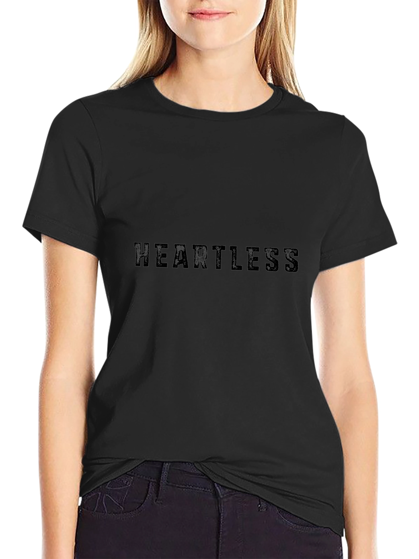 Heartless Black Graphic T-Shirt