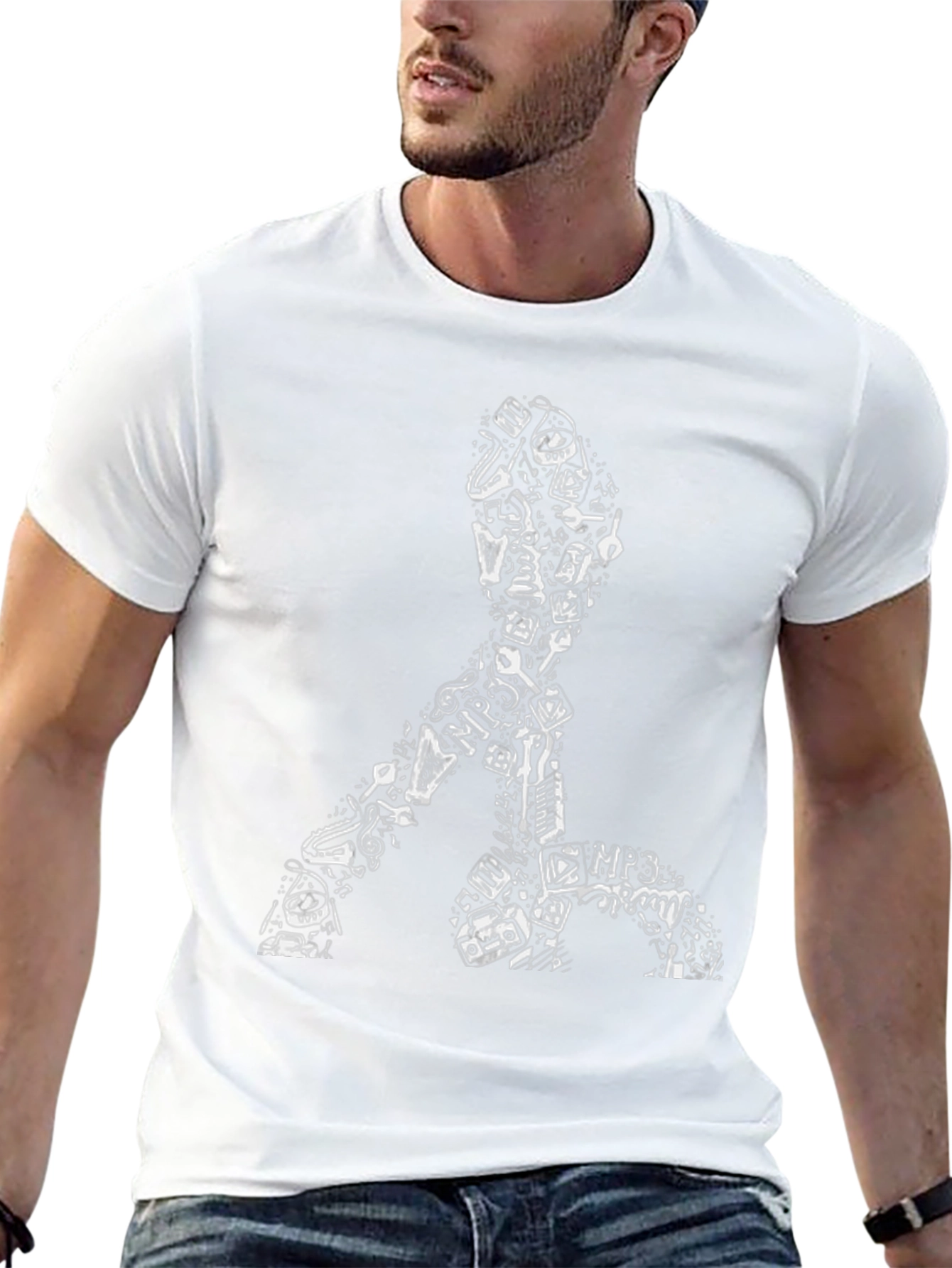 Unique Music Lover Black T-Shirt