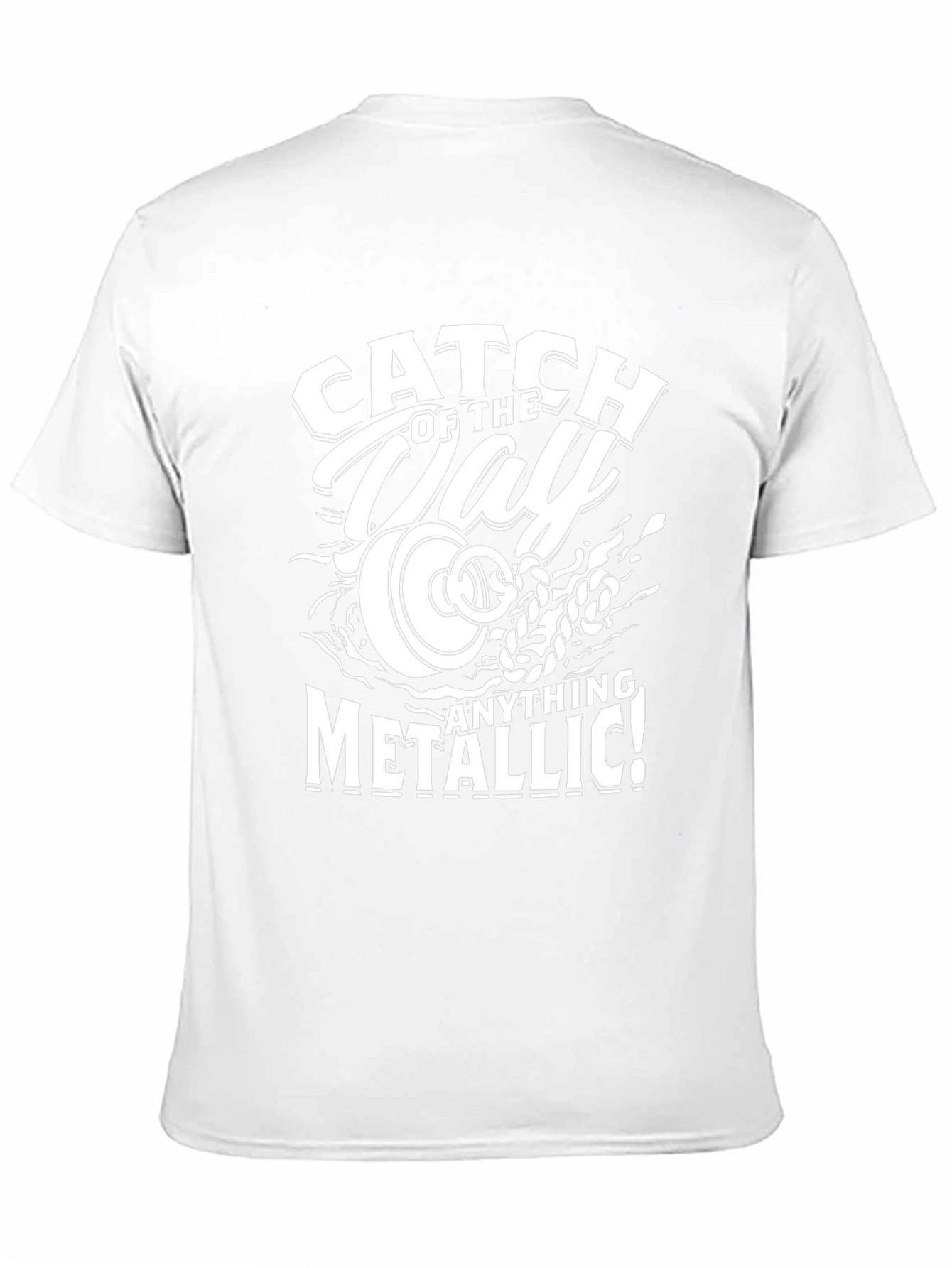 Catch of the Day Metallic Black T-Shirt