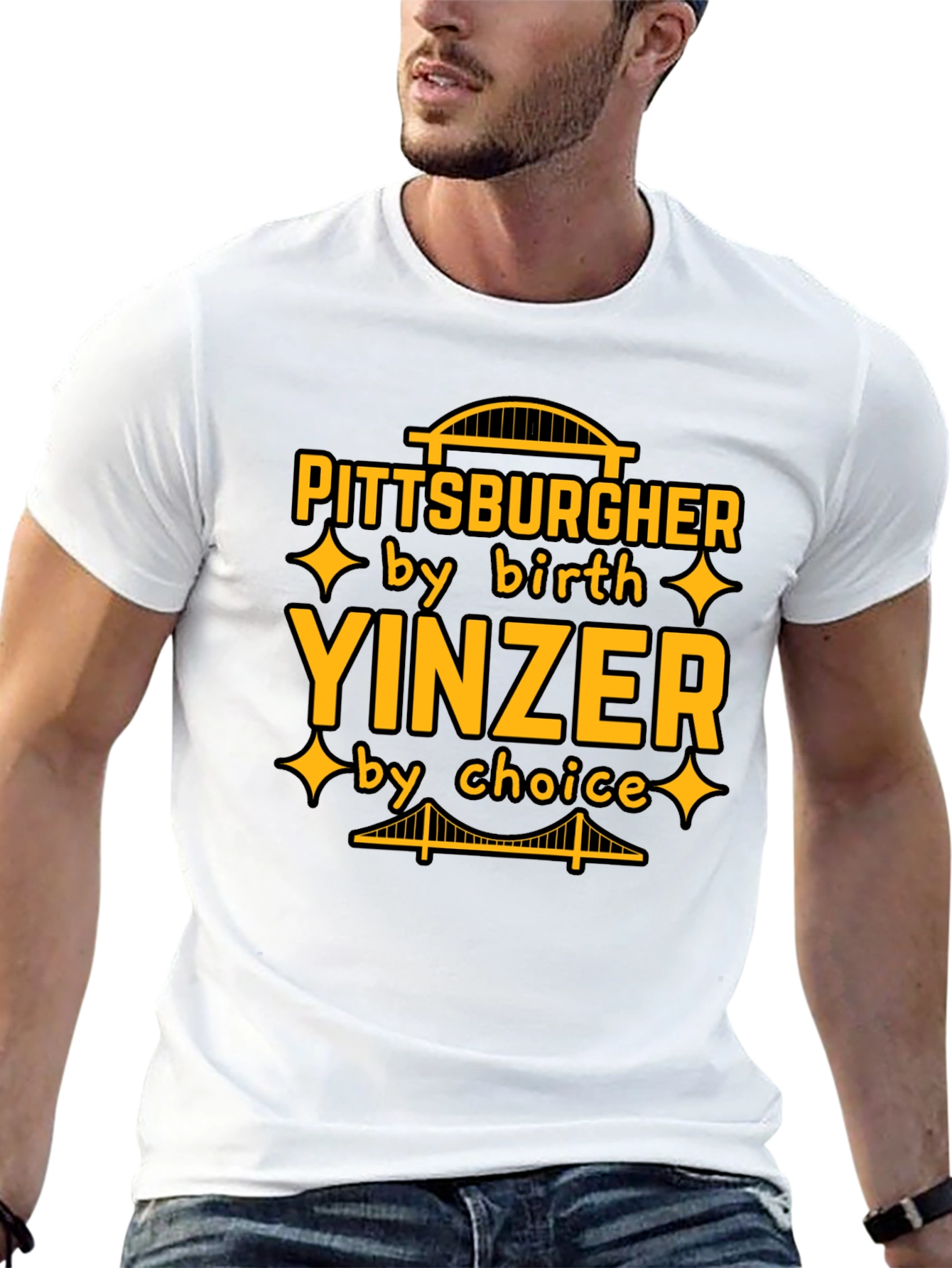 Pittsburgher Yinzer by Birth T-Shirt