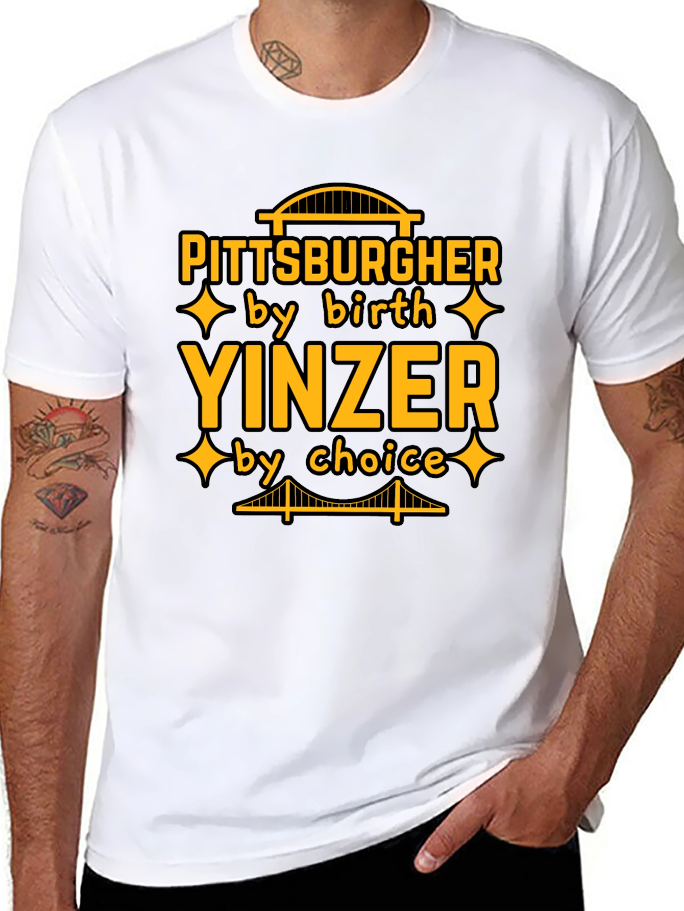 Pittsburgher Yinzer by Birth T-Shirt