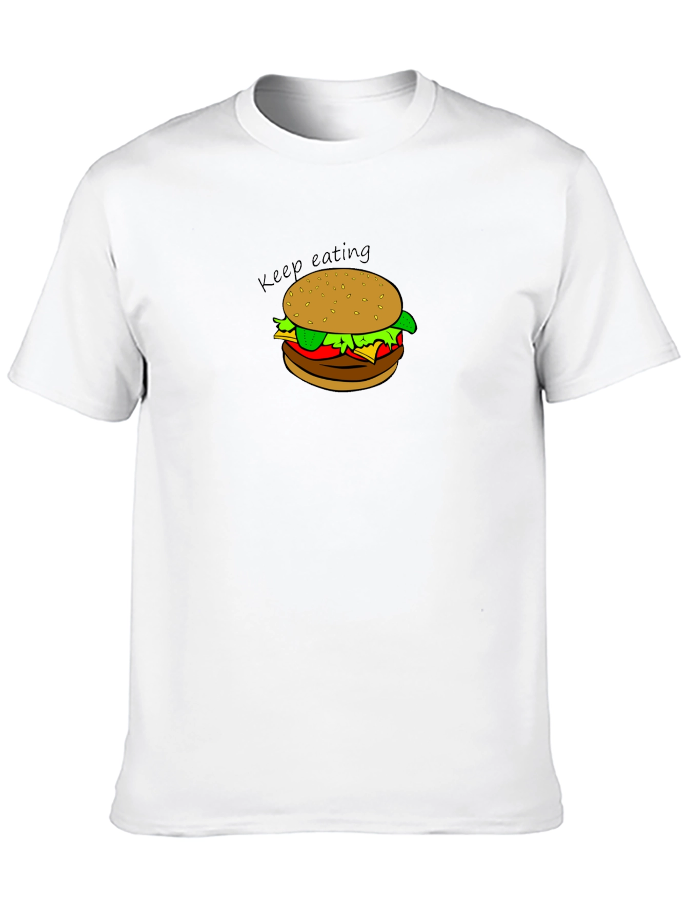 Keep Eating T-Shirt - Burger Design