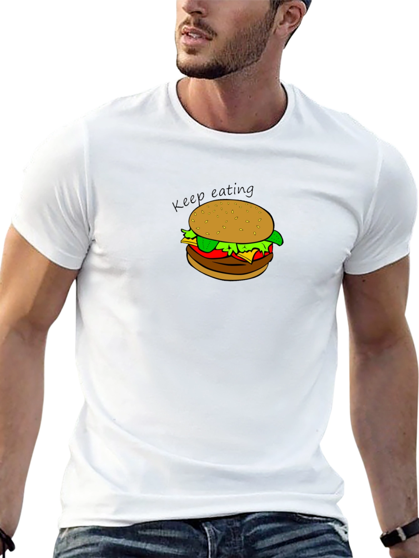 Keep Eating T-Shirt - Burger Design
