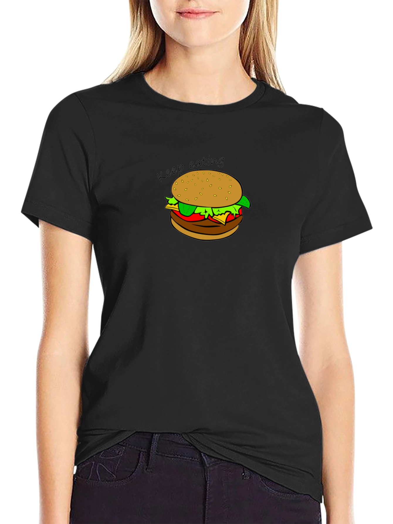 Keep Eating T-Shirt - Burger Design