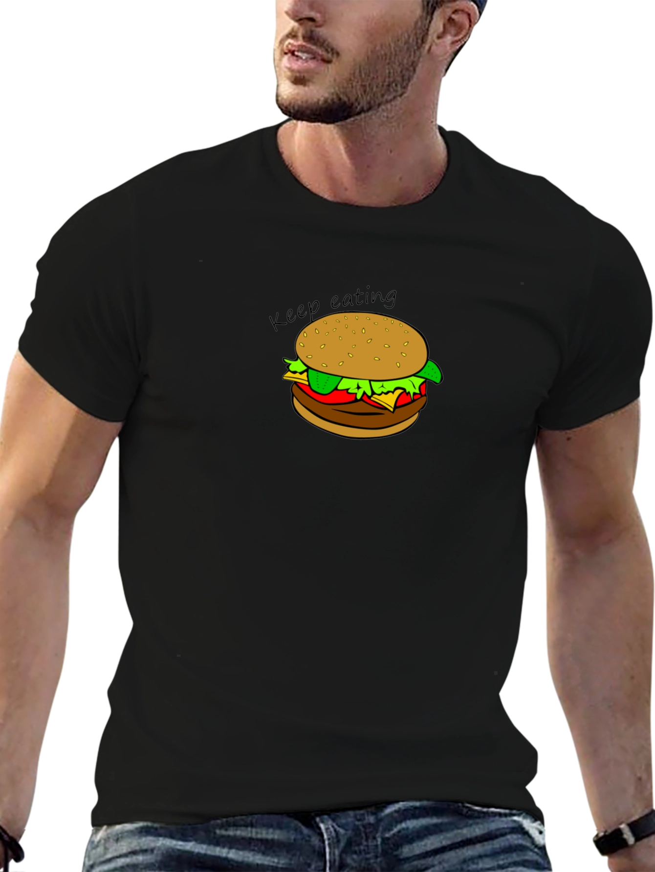 Keep Eating T-Shirt - Burger Design