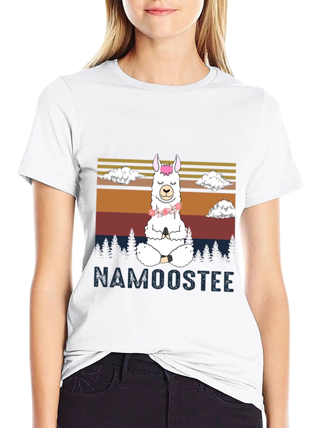 Namooostee Yoga Llama Tee