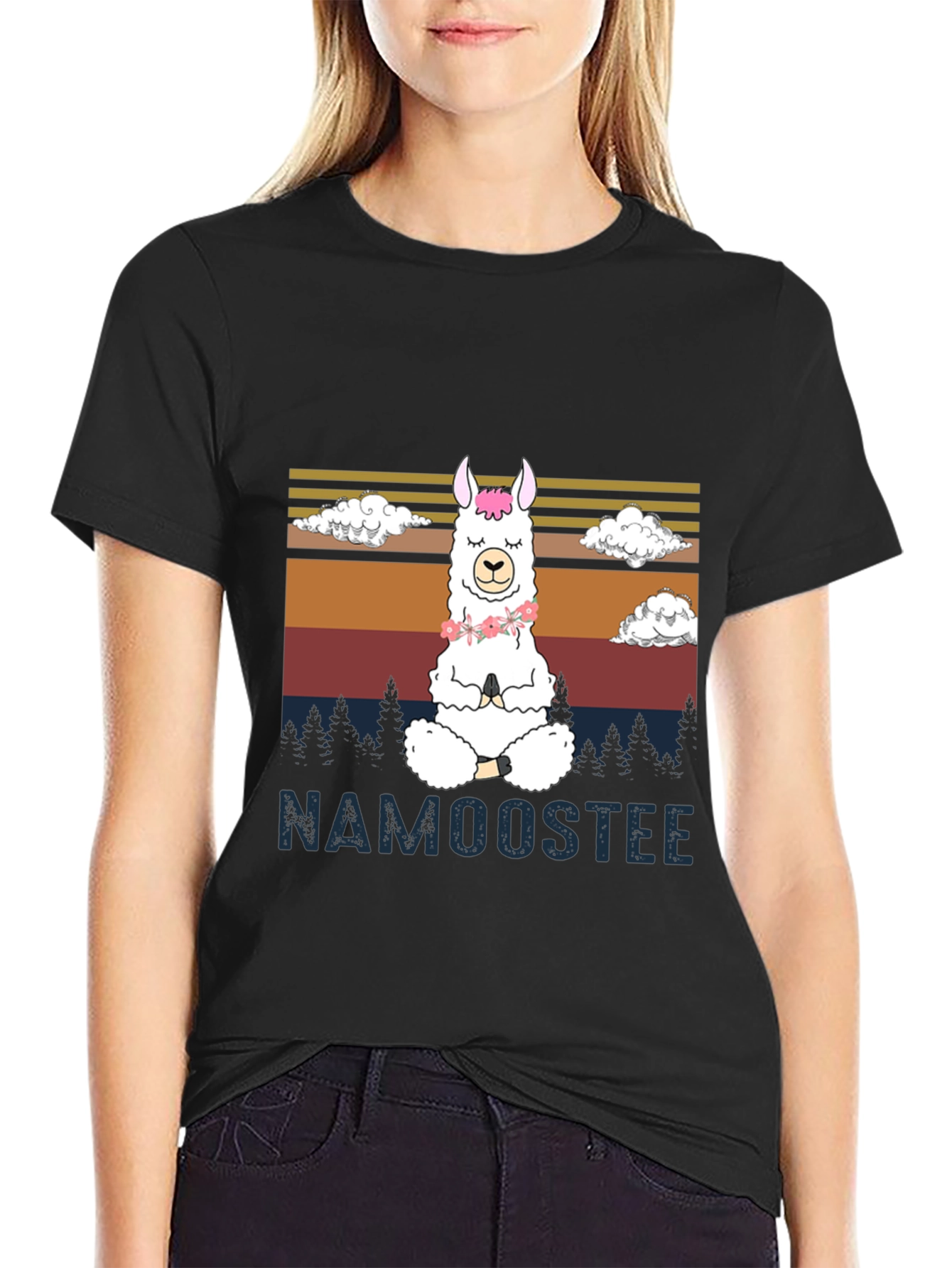 Namooostee Yoga Llama Tee