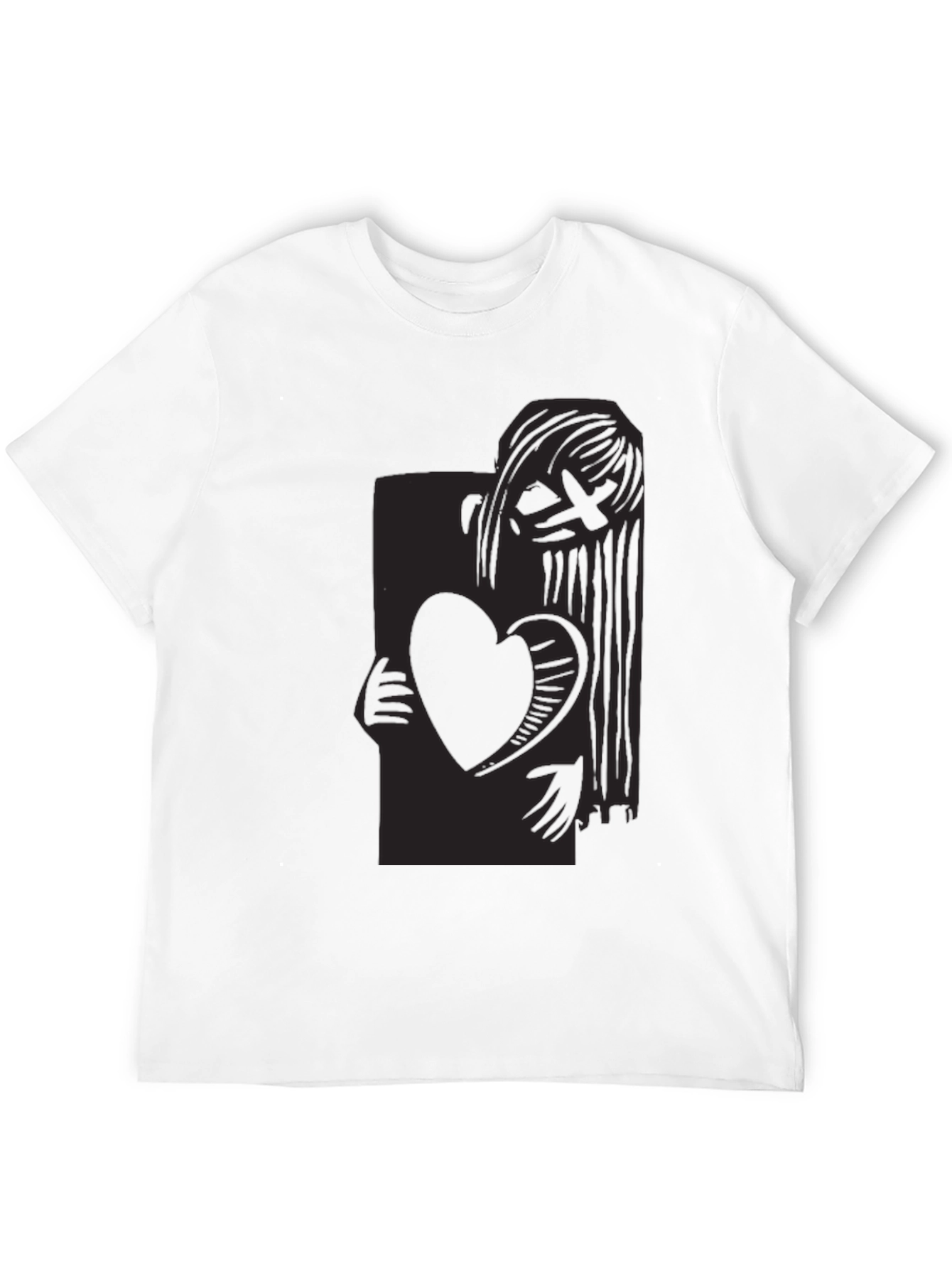 Heart Holder Graphic Tee - Dark Aesthetic T-Shirt