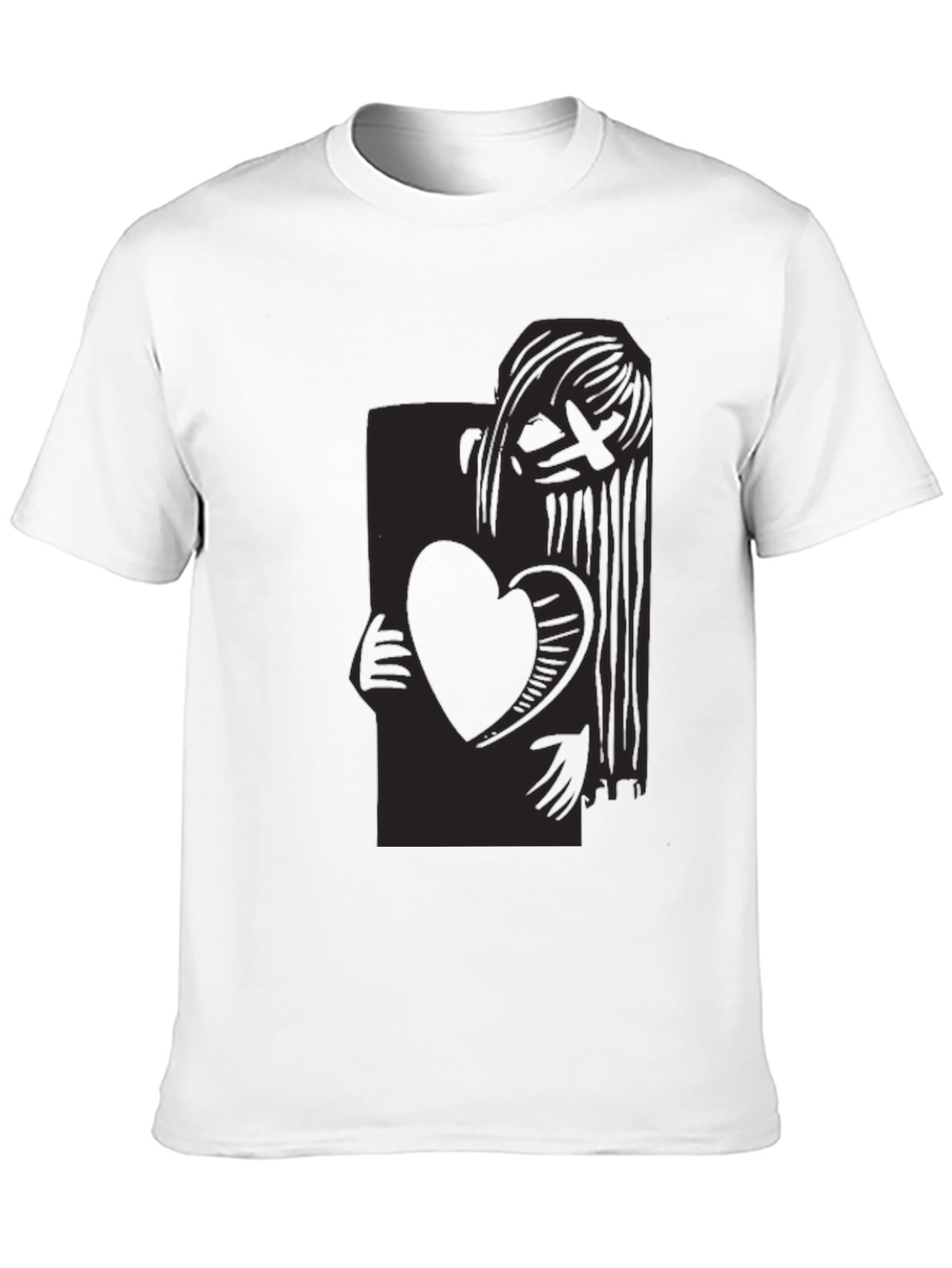 Heart Holder Graphic Tee - Dark Aesthetic T-Shirt