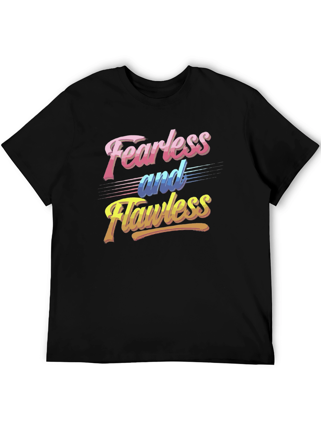 Fearless and Flawless Graphic Tee - Retro Style