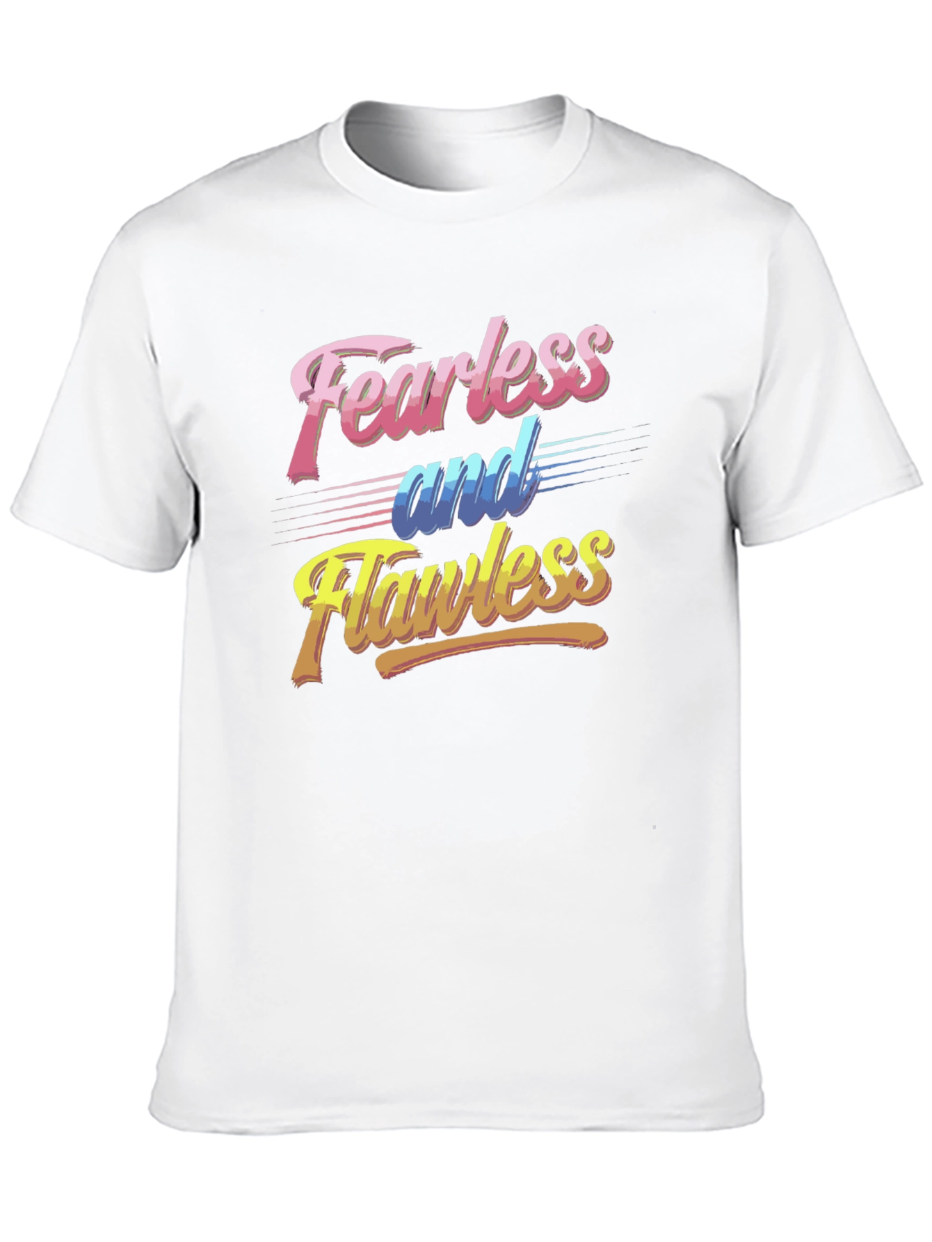 Fearless and Flawless Graphic Tee - Retro Style