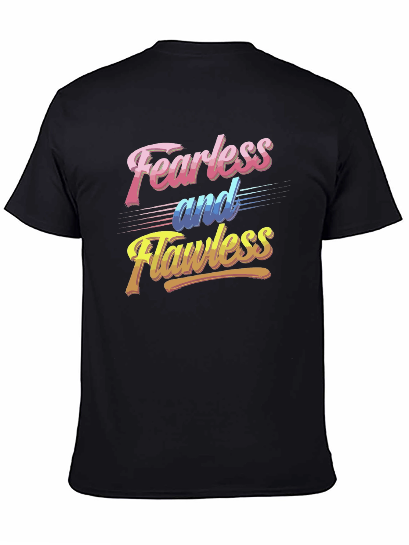 Fearless and Flawless Graphic Tee - Retro Style