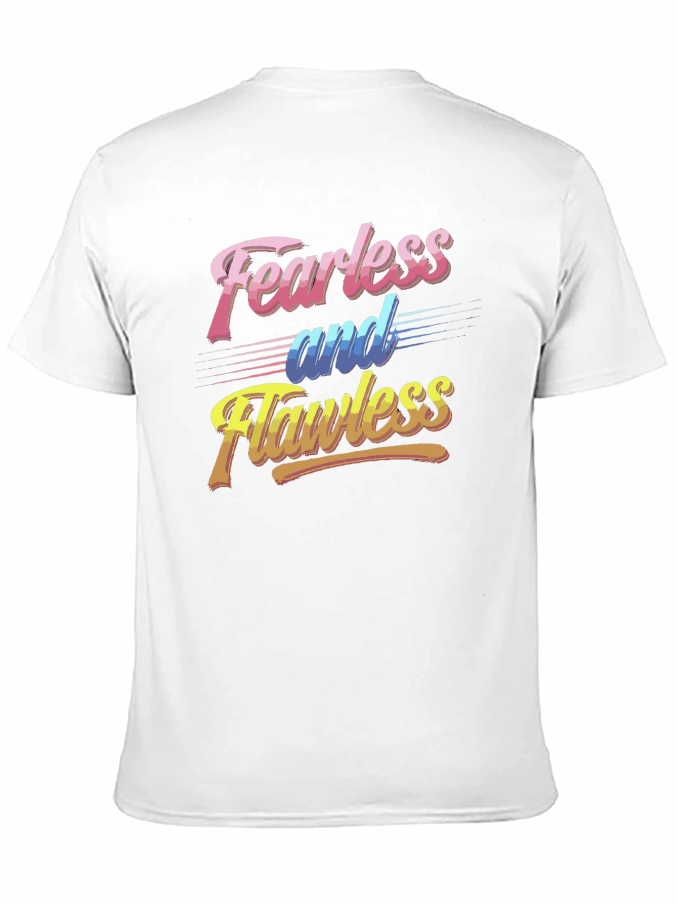 Fearless and Flawless Graphic Tee - Retro Style