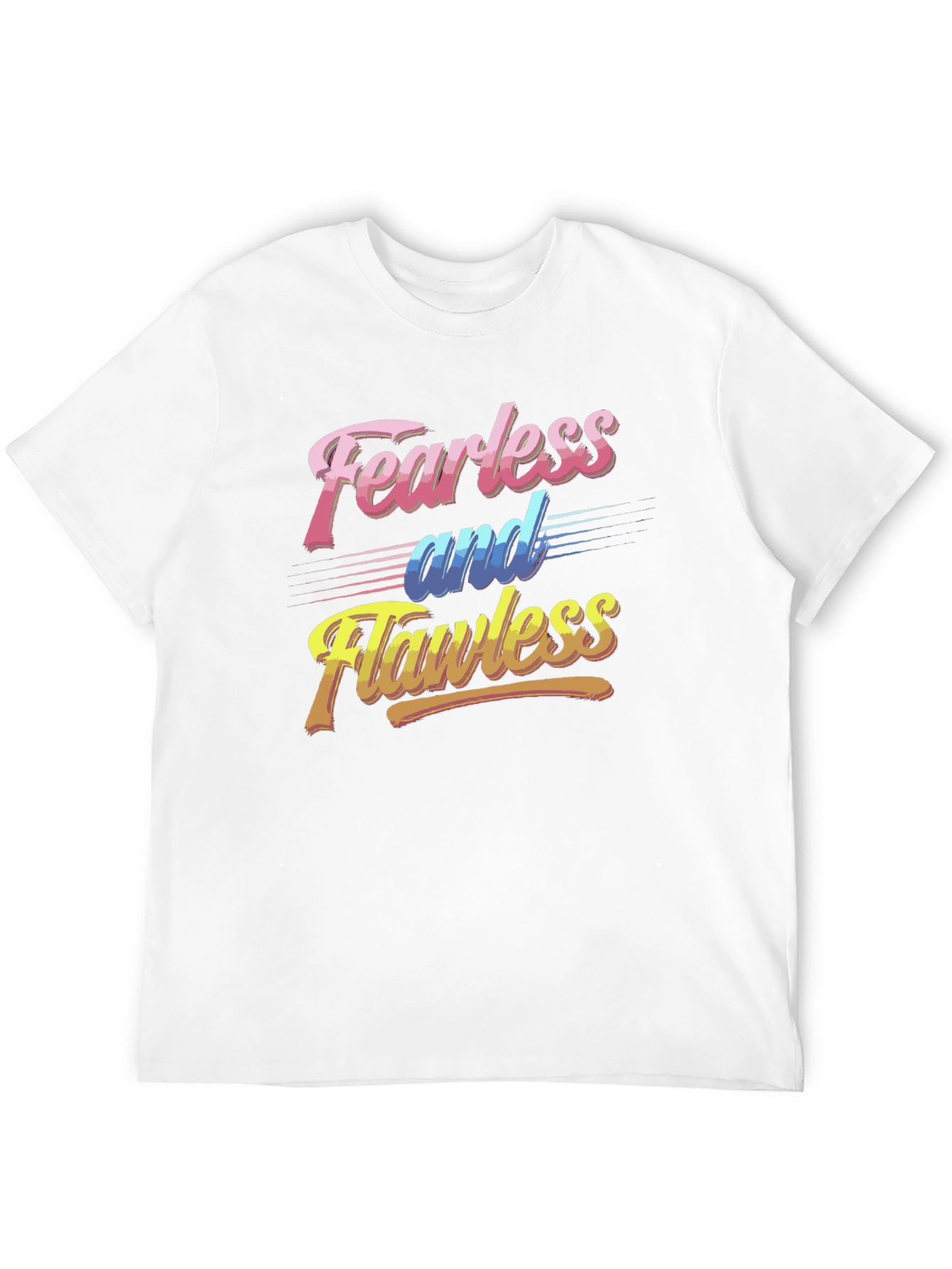 Fearless and Flawless Graphic Tee - Retro Style